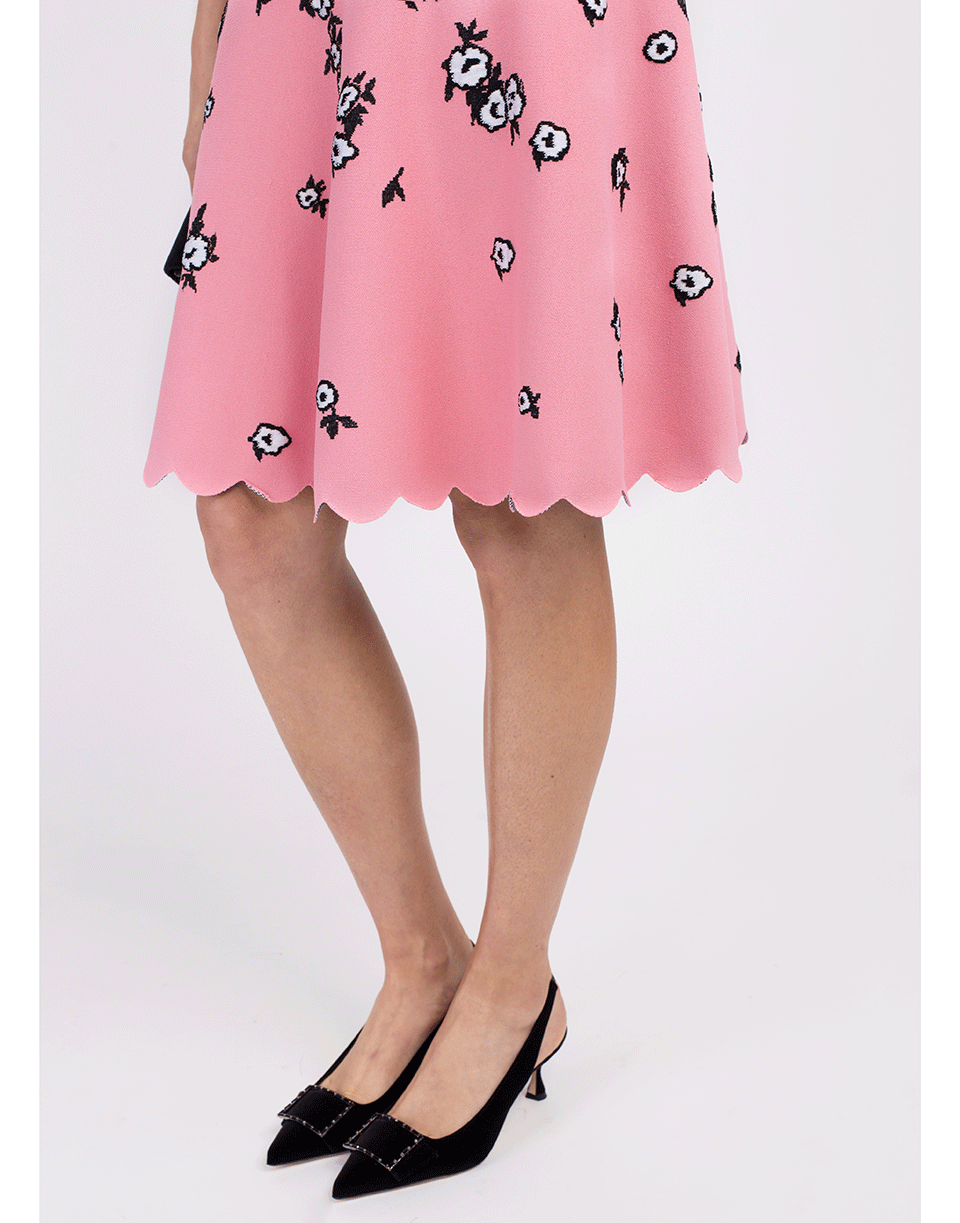 Floral Jacquard Knit Dress