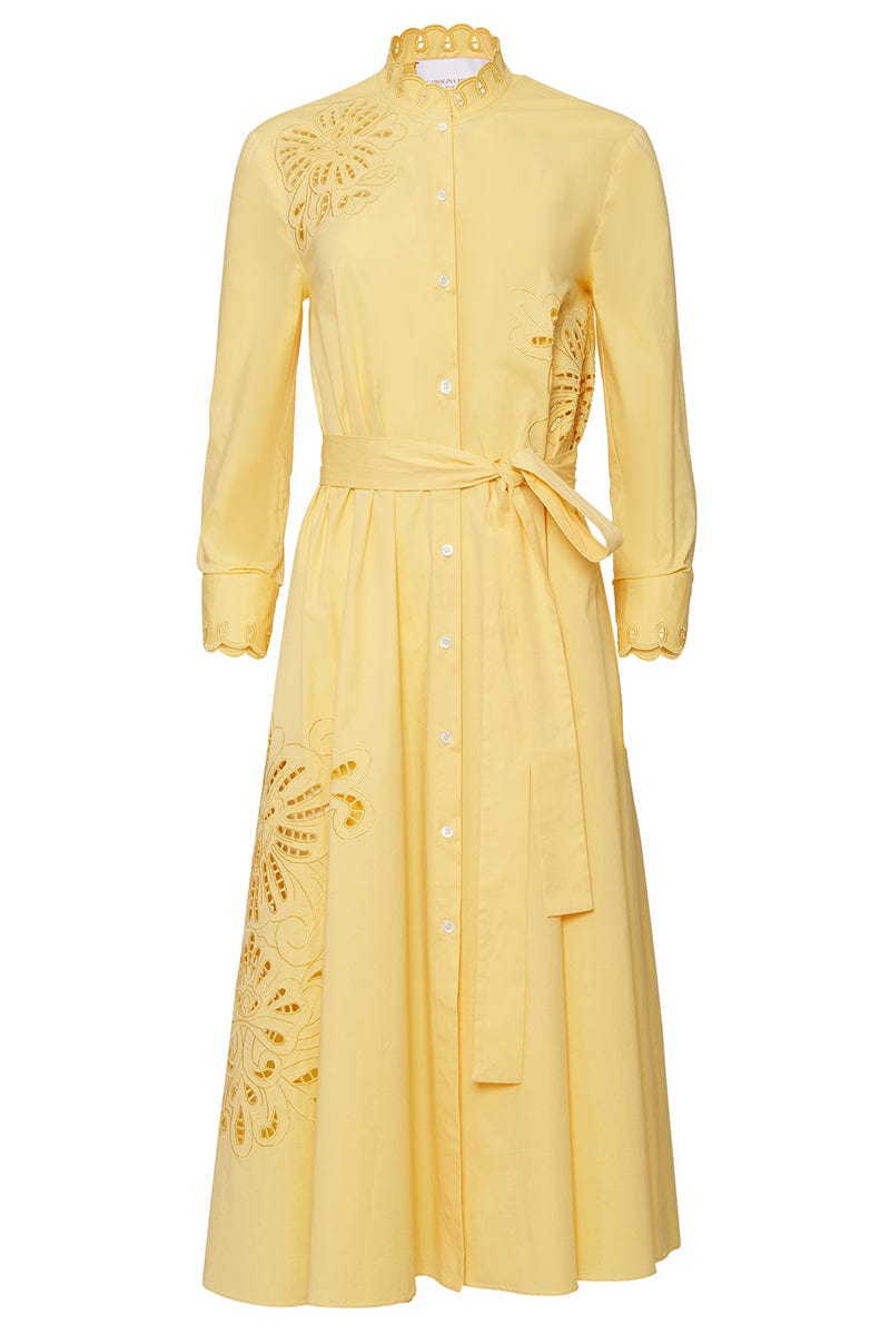 CAROLINA HERRERA-Shirt Dress With Waist Tie-