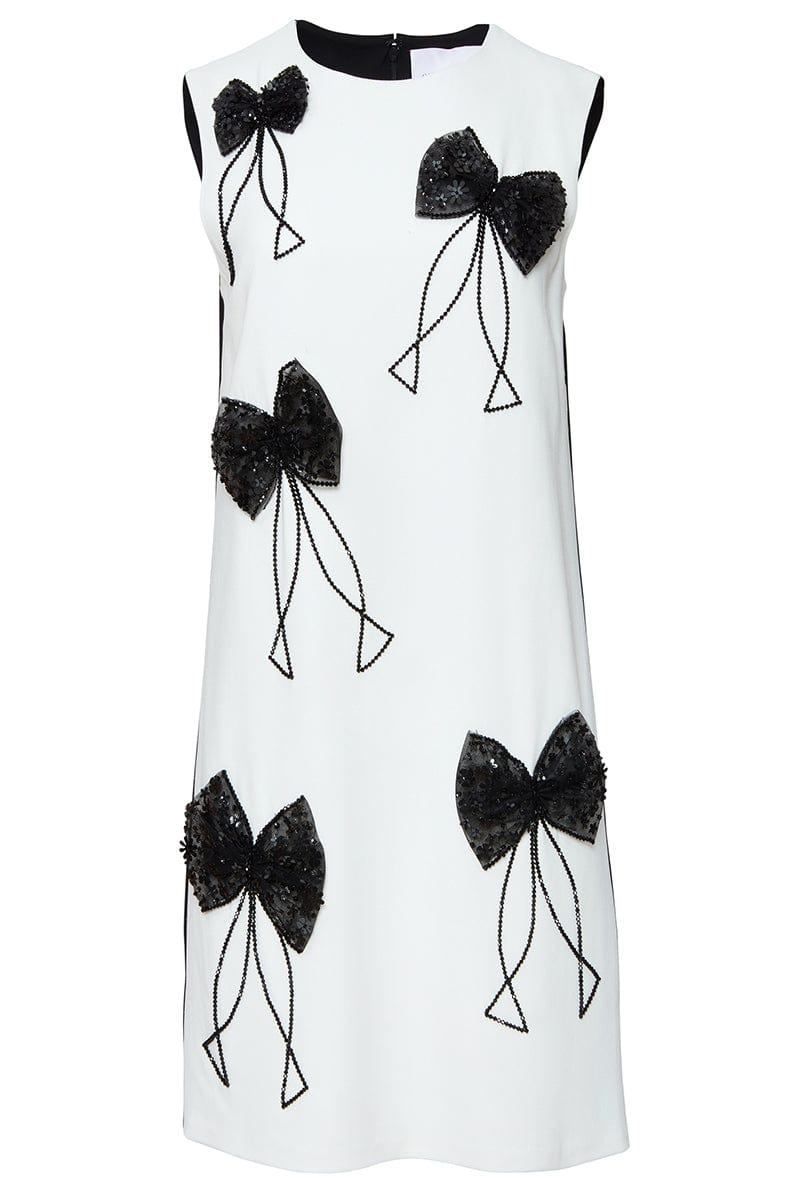 CAROLINA HERRERA-Embroidered Sleeveless Shift Dress-