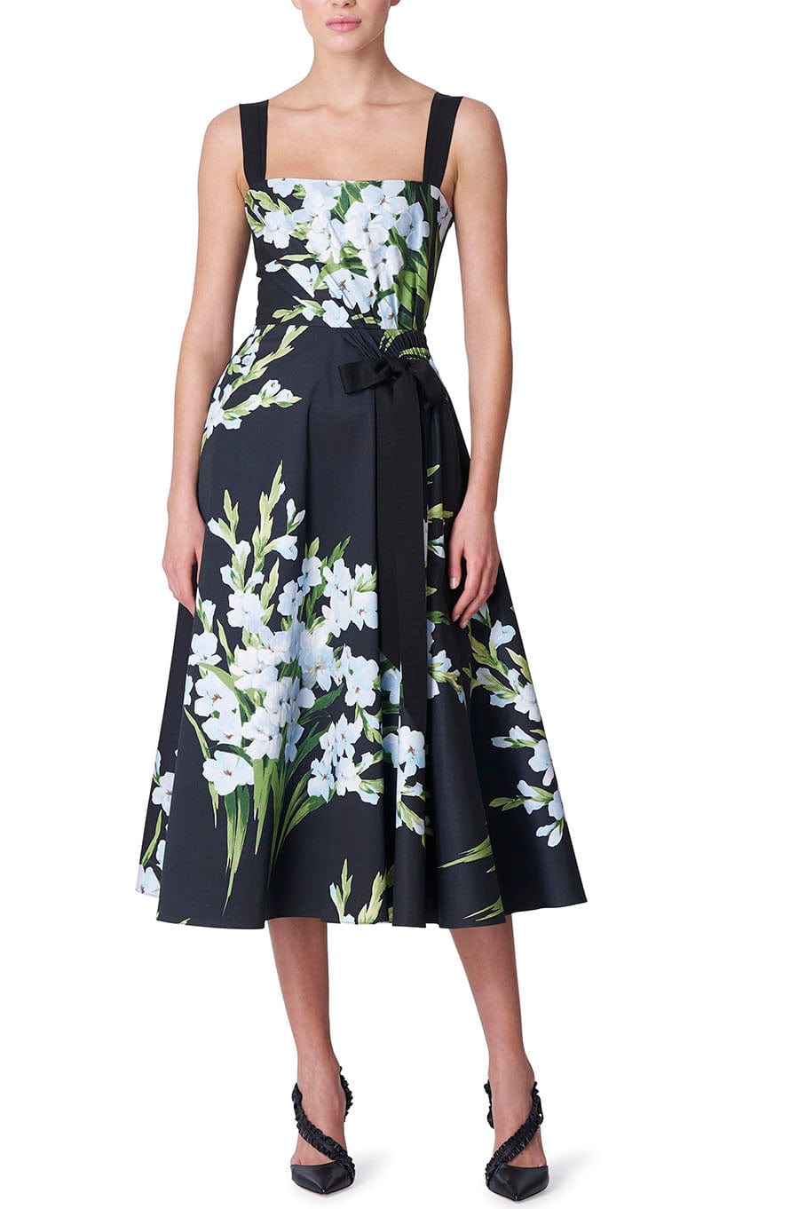 CAROLINA HERRERA-A Line Dress With Bow Detail-
