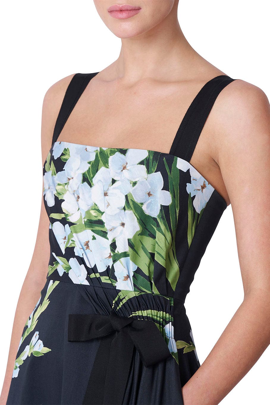 CAROLINA HERRERA-A Line Dress With Bow Detail-