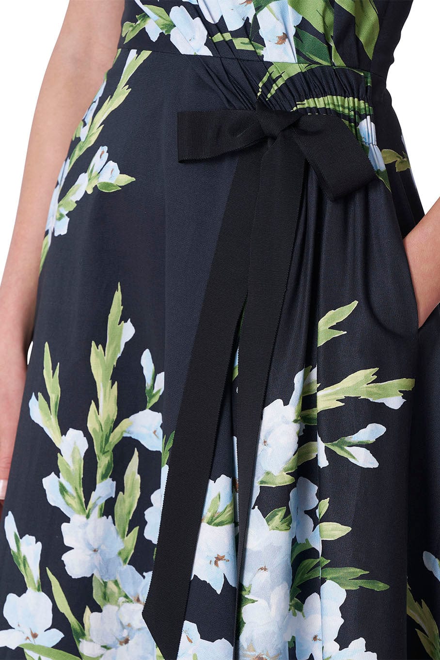 CAROLINA HERRERA-A Line Dress With Bow Detail-