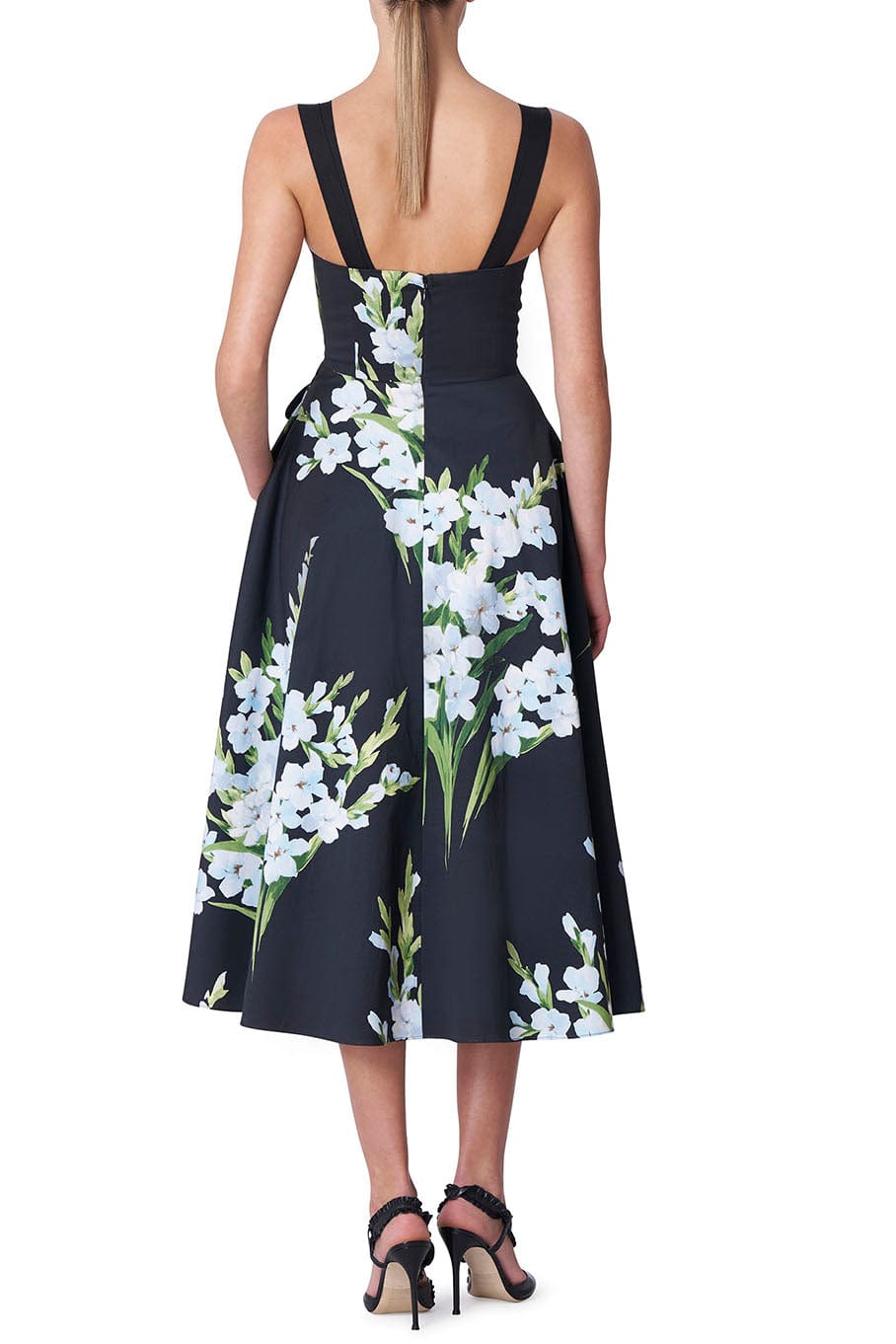 CAROLINA HERRERA-A Line Dress With Bow Detail-