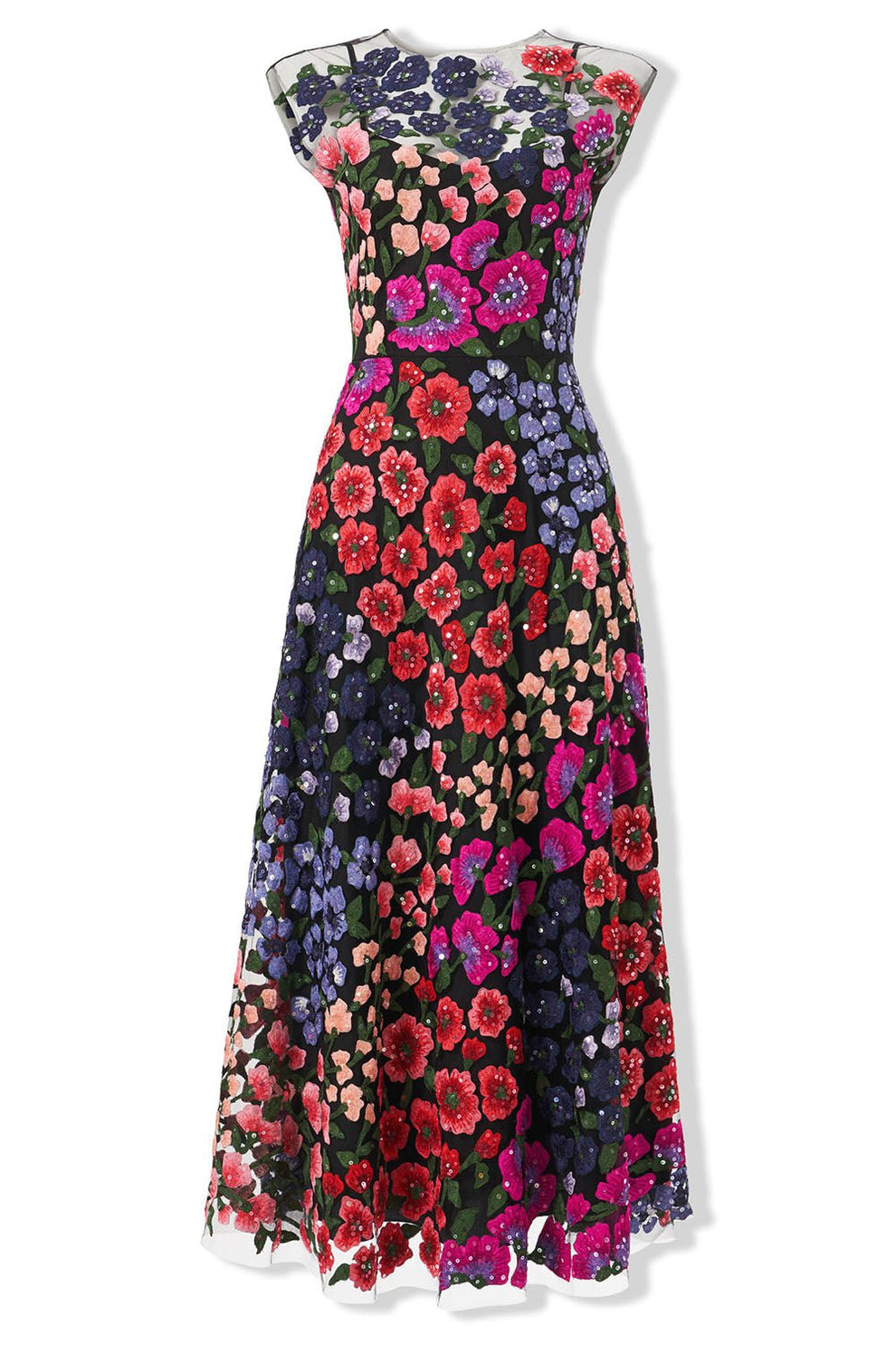 carolina herrera floral embroidered dress Embroidered floral cocktail dress in pink - Carolina Herrera