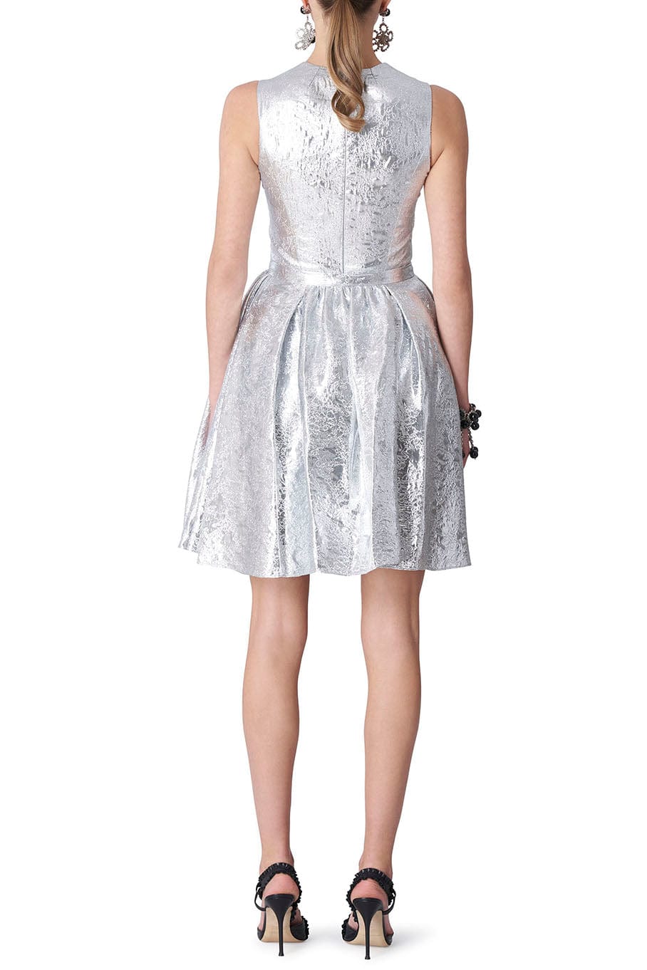 CAROLINA HERRERA-Sleeveless Mini Shift Dress With Bow-