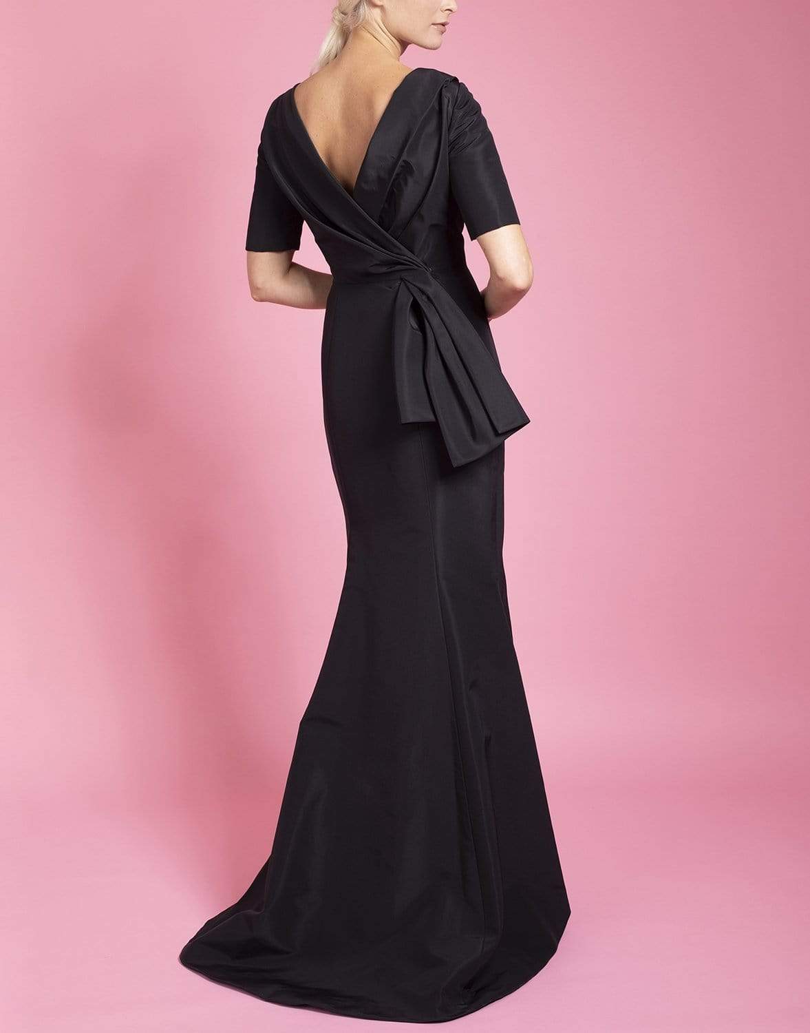 CAROLINA HERRERA-Solid Silk Mermaid Gown-
