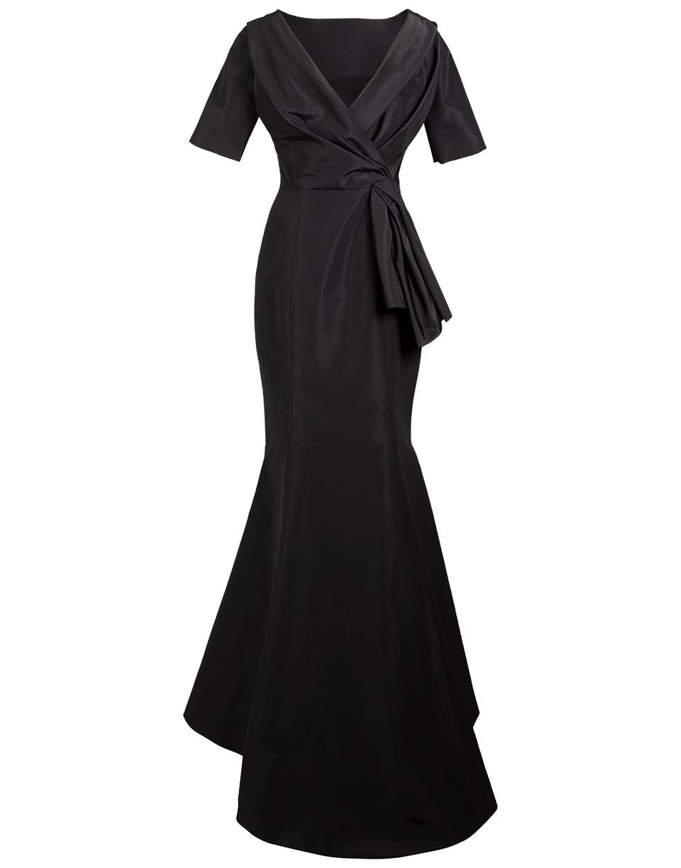 CAROLINA HERRERA-Solid Silk Mermaid Gown-