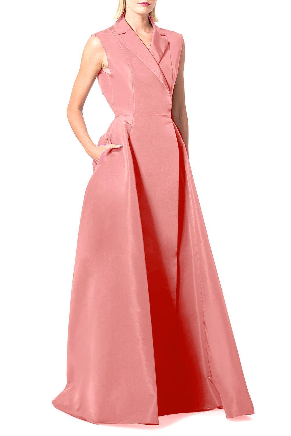 CAROLINA HERRERA-Sleeveless Trench Gown - Blush-BLUSH