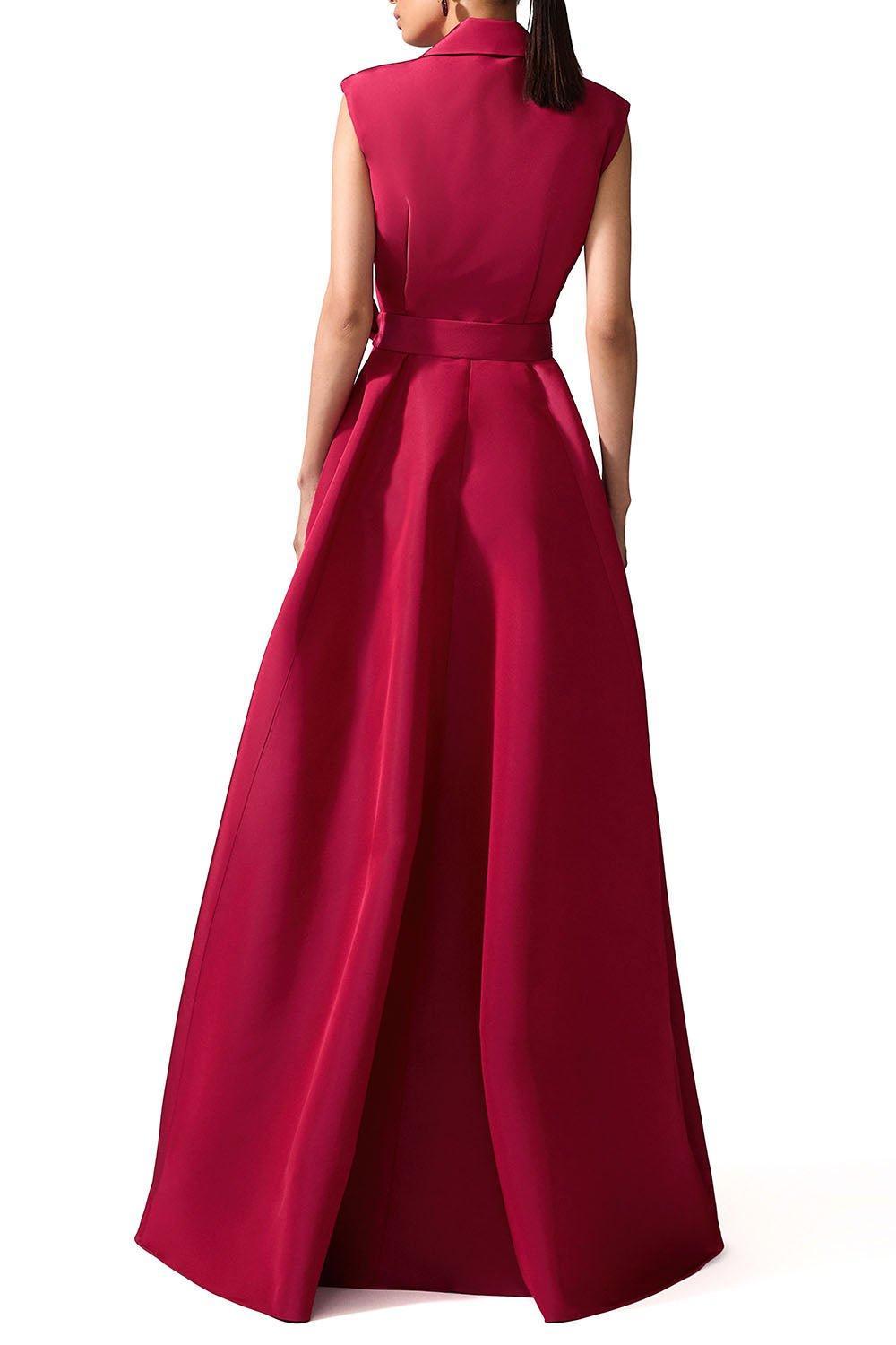 CAROLINA HERRERA-Sleeveless Trench Gown - Currant-