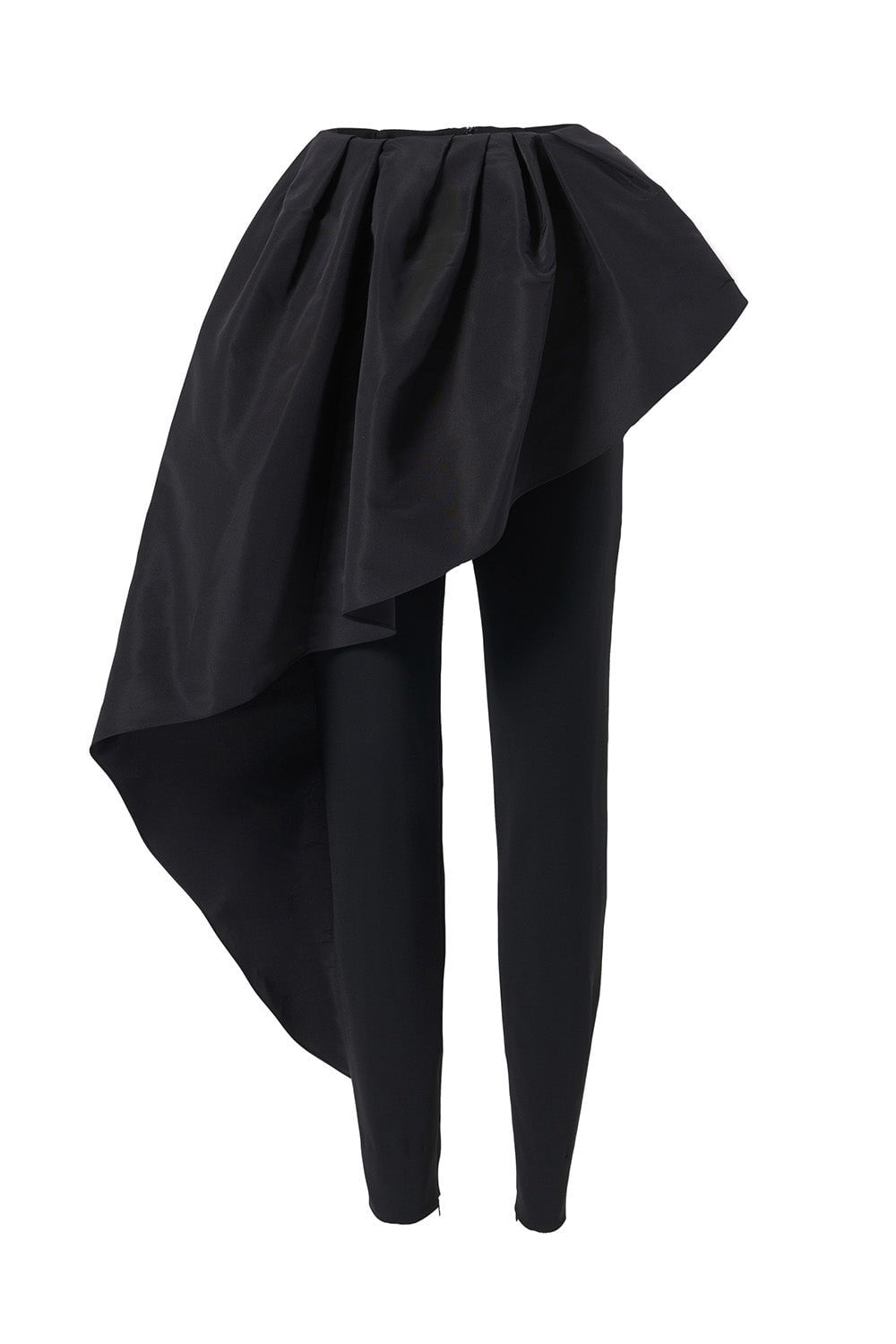 CAROLINA HERRERA-Draped Front Pants-BLACK