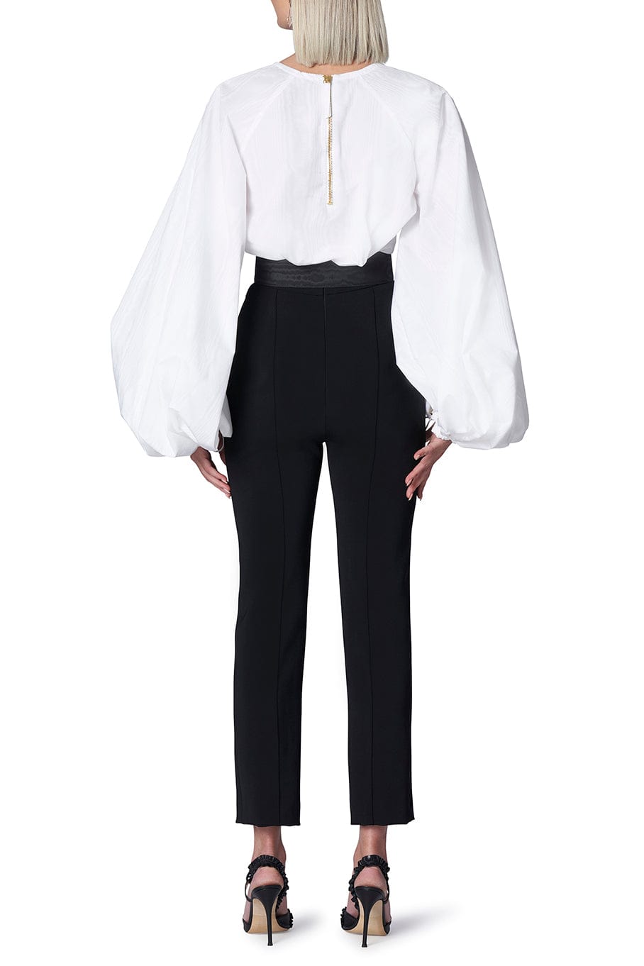 CAROLINA HERRERA-High Waisted Skinny Leg Pant-