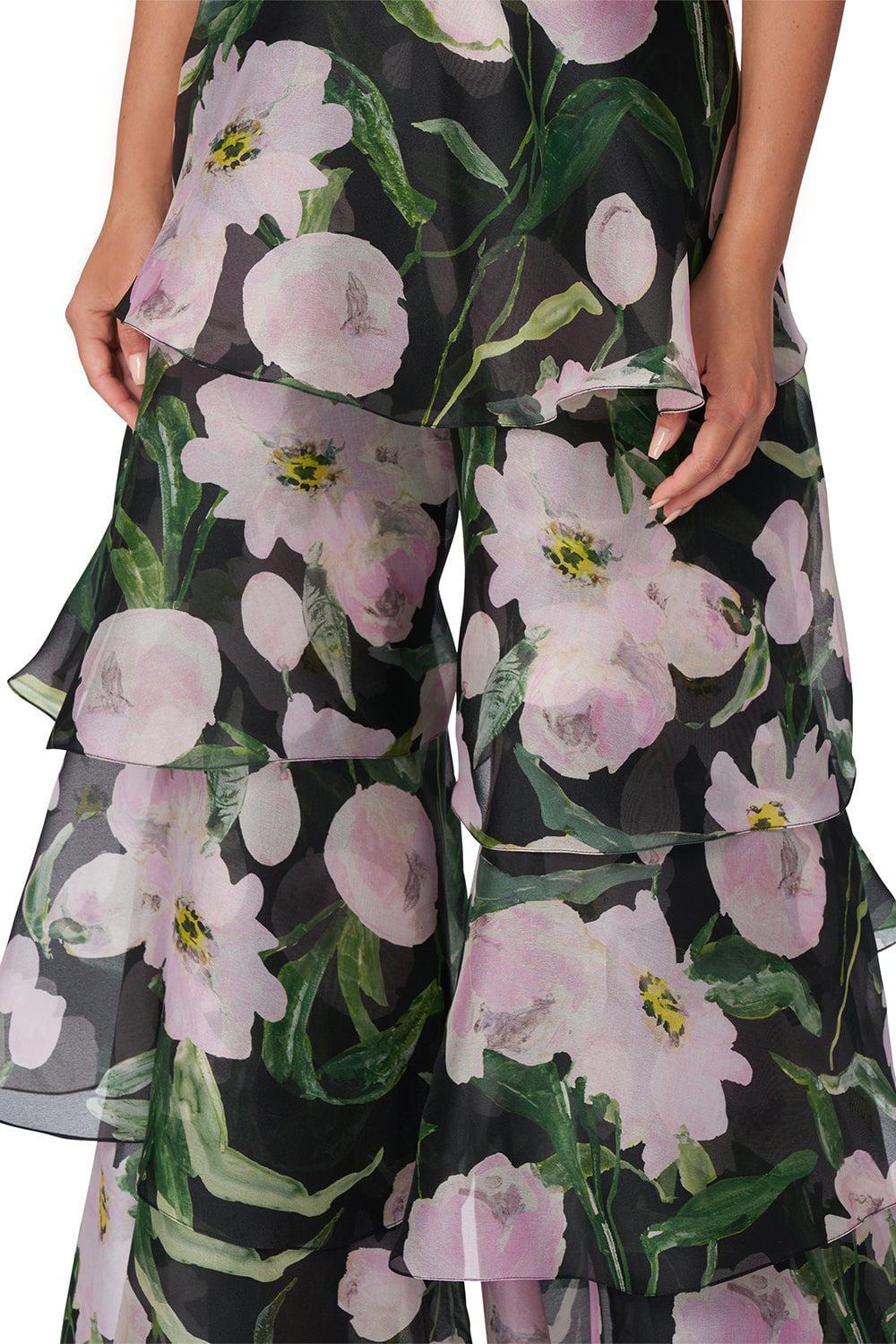 CAROLINA HERRERA-Ruffle Palazzo Pant-