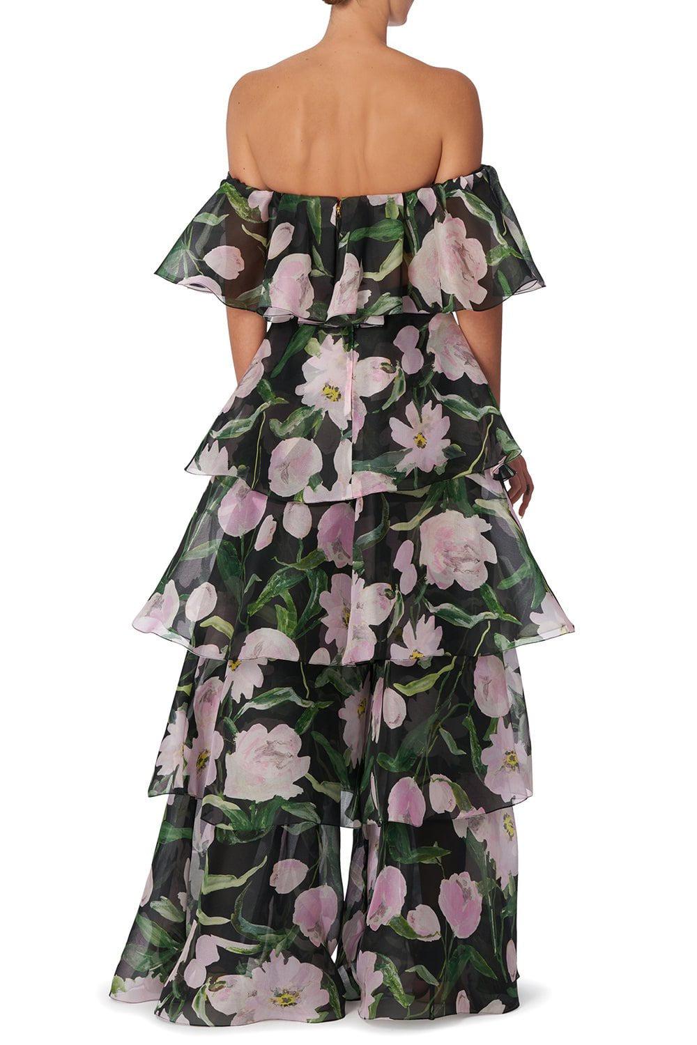 CAROLINA HERRERA-Ruffle Palazzo Pant-