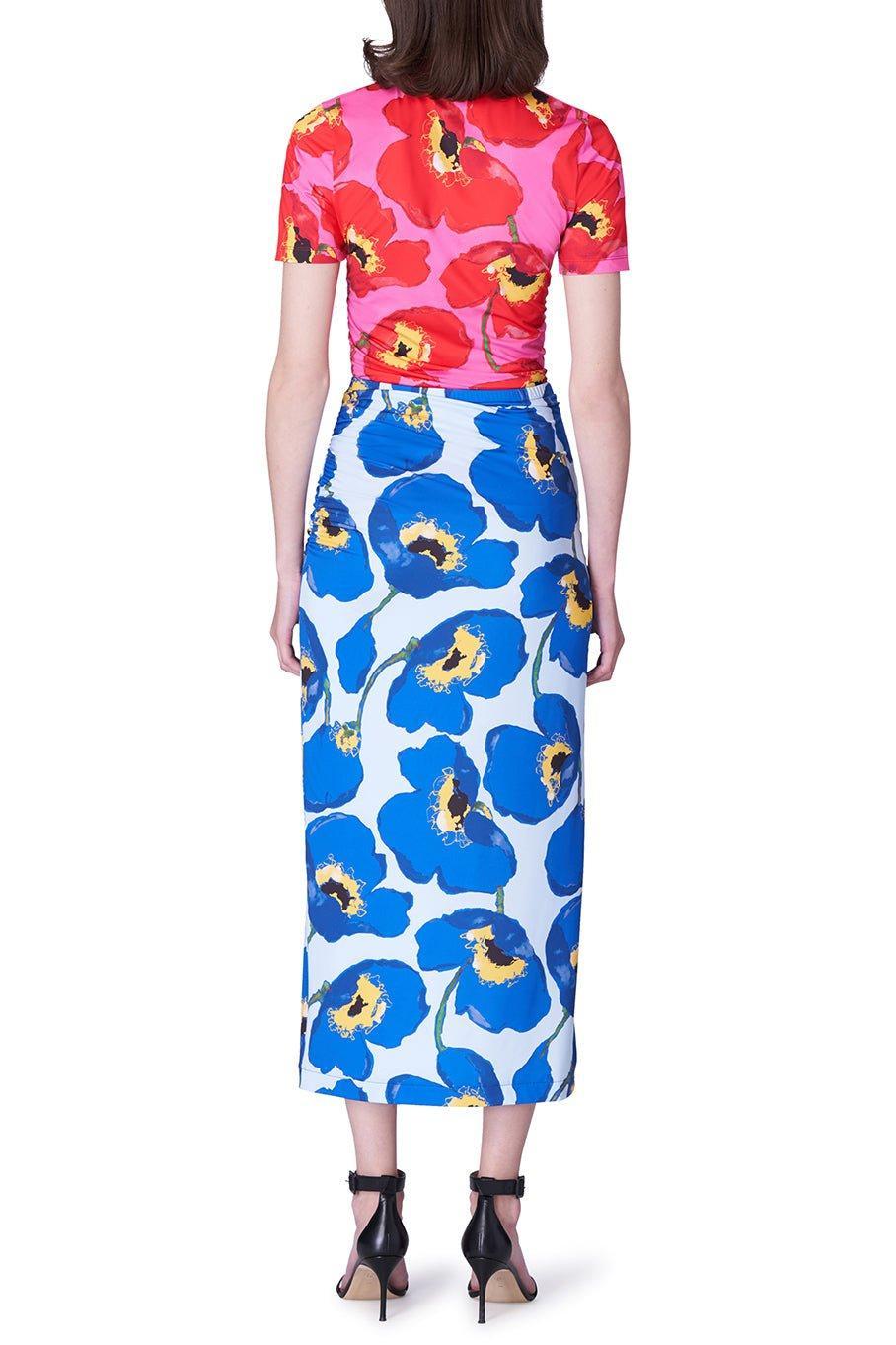 CAROLINA HERRERA-Midi Ruched Hip Skirt-