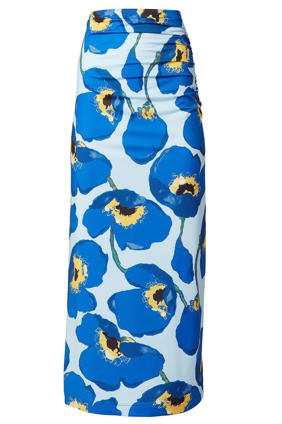 CAROLINA HERRERA-Midi Ruched Hip Skirt-