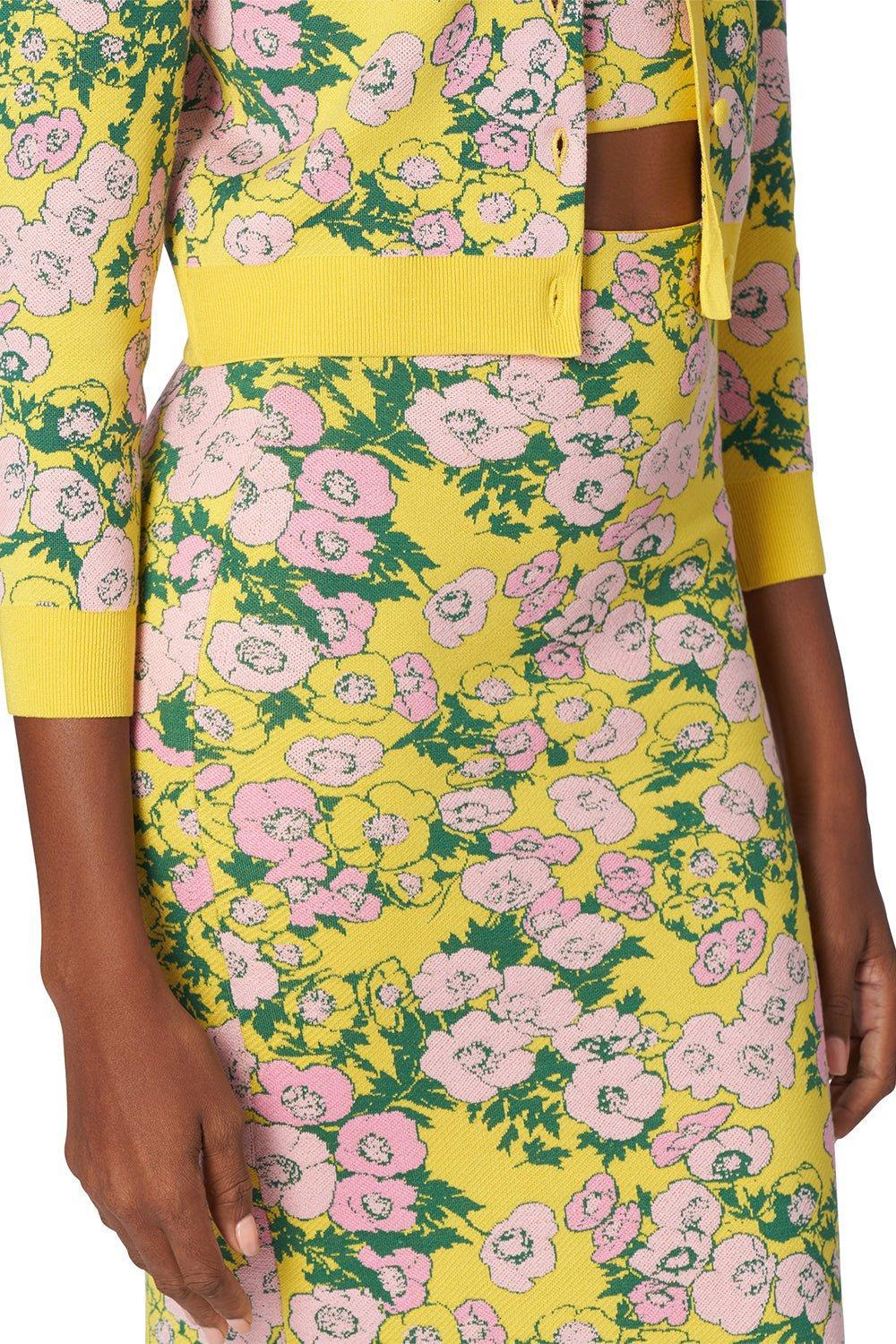 CAROLINA HERRERA-Fitted Midi Pencil Skirt-