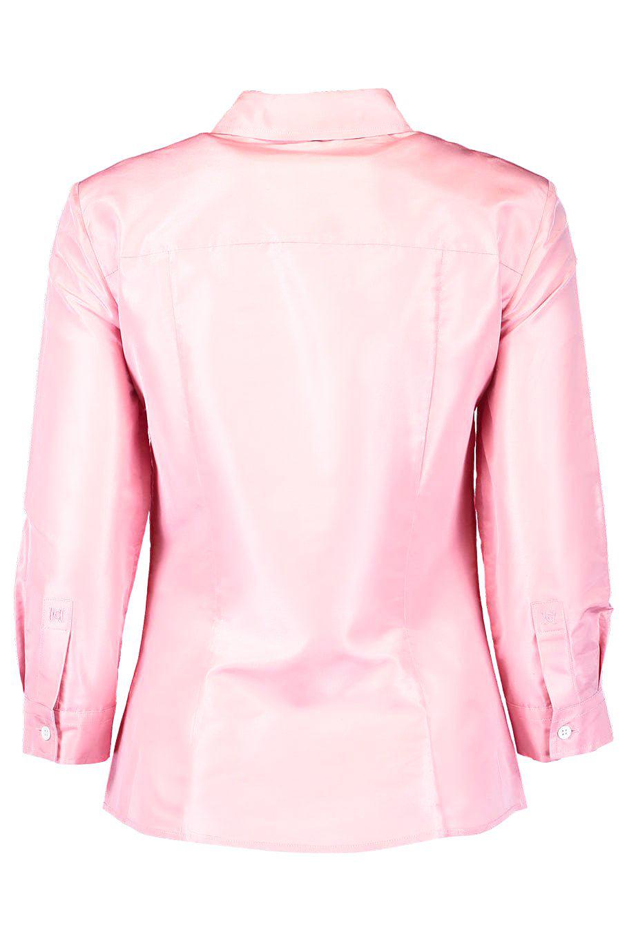 CAROLINA HERRERA-Silk Taffeta Collared Shirt-