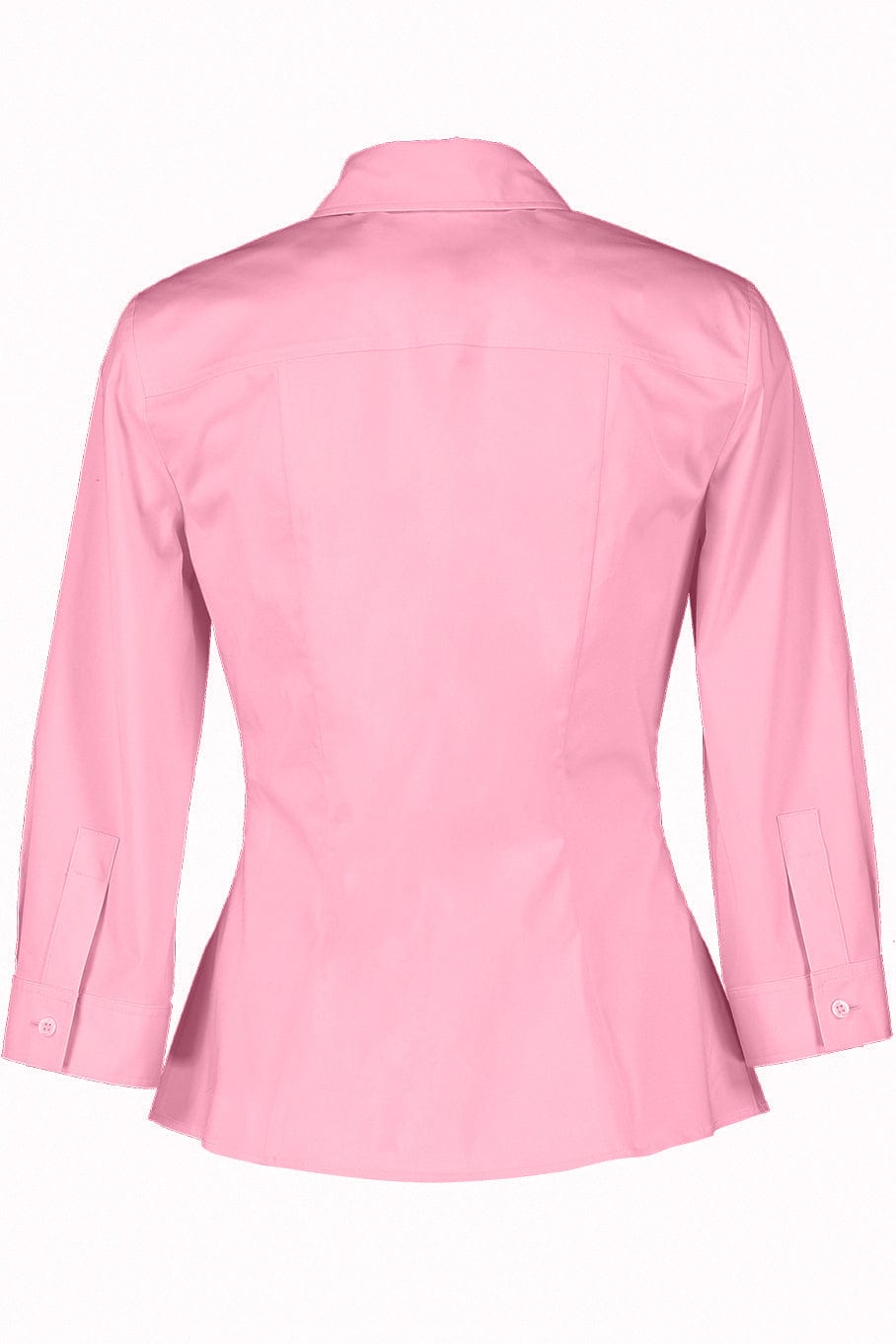 CAROLINA HERRERA-Classic 3/4 Sleeve Button Down - Candy Pink-