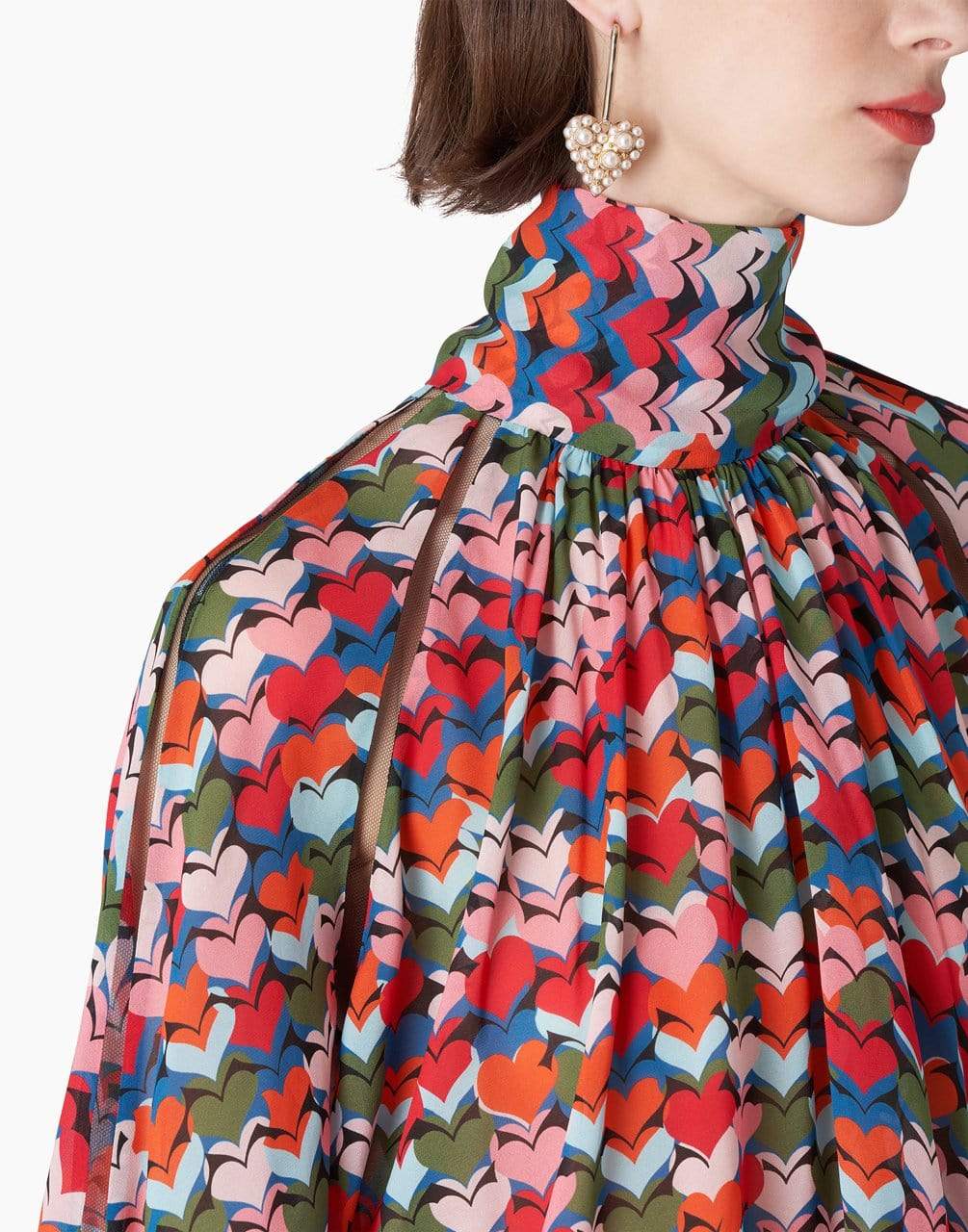 CAROLINA HERRERA-Puff Sleeve Gathered Blouse-