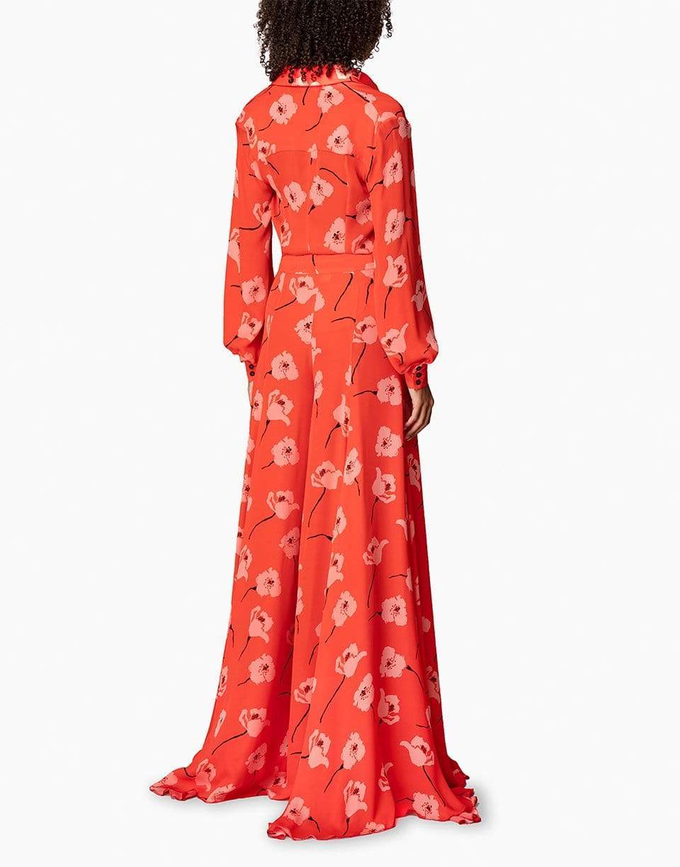 CAROLINA HERRERA-Floral Print Collared Shirt-