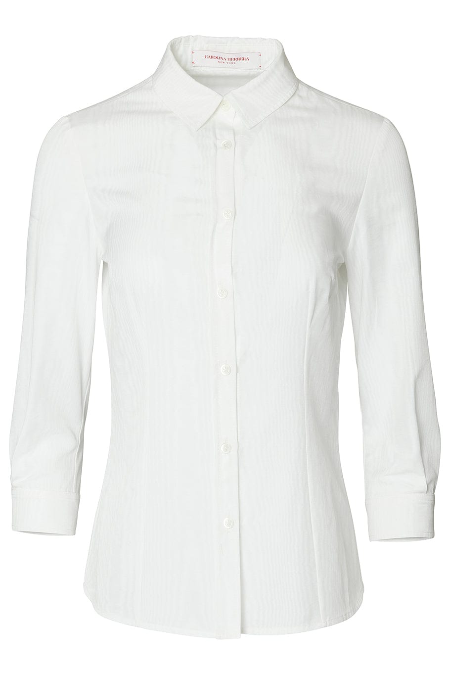 CAROLINA HERRERA-Three Quarter Sleeve Classic Button Down-