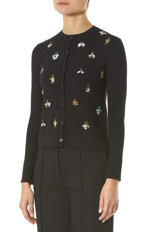 CAROLINA HERRERA-Embroidered Cardigan-