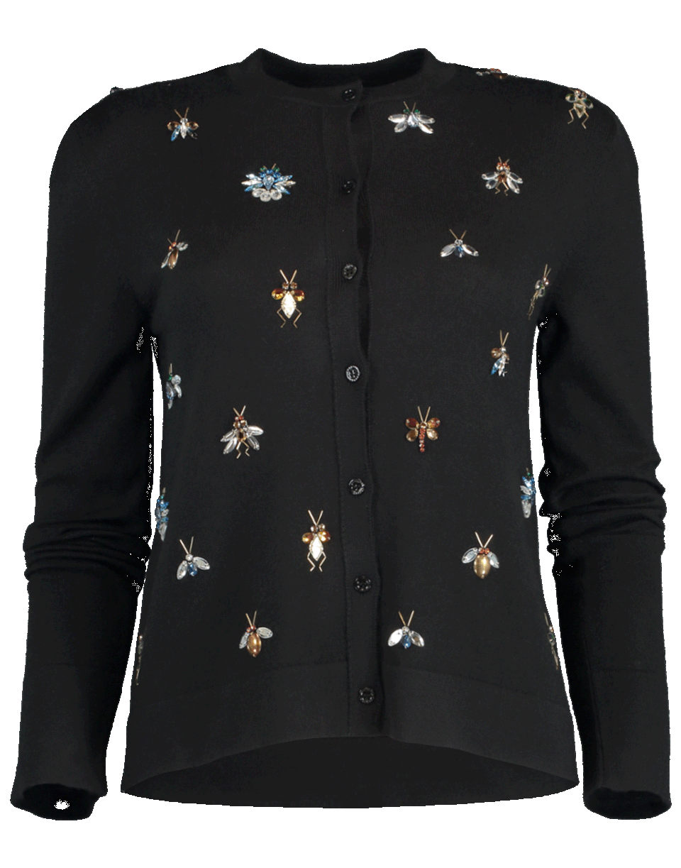 CAROLINA HERRERA-Embroidered Cardigan-