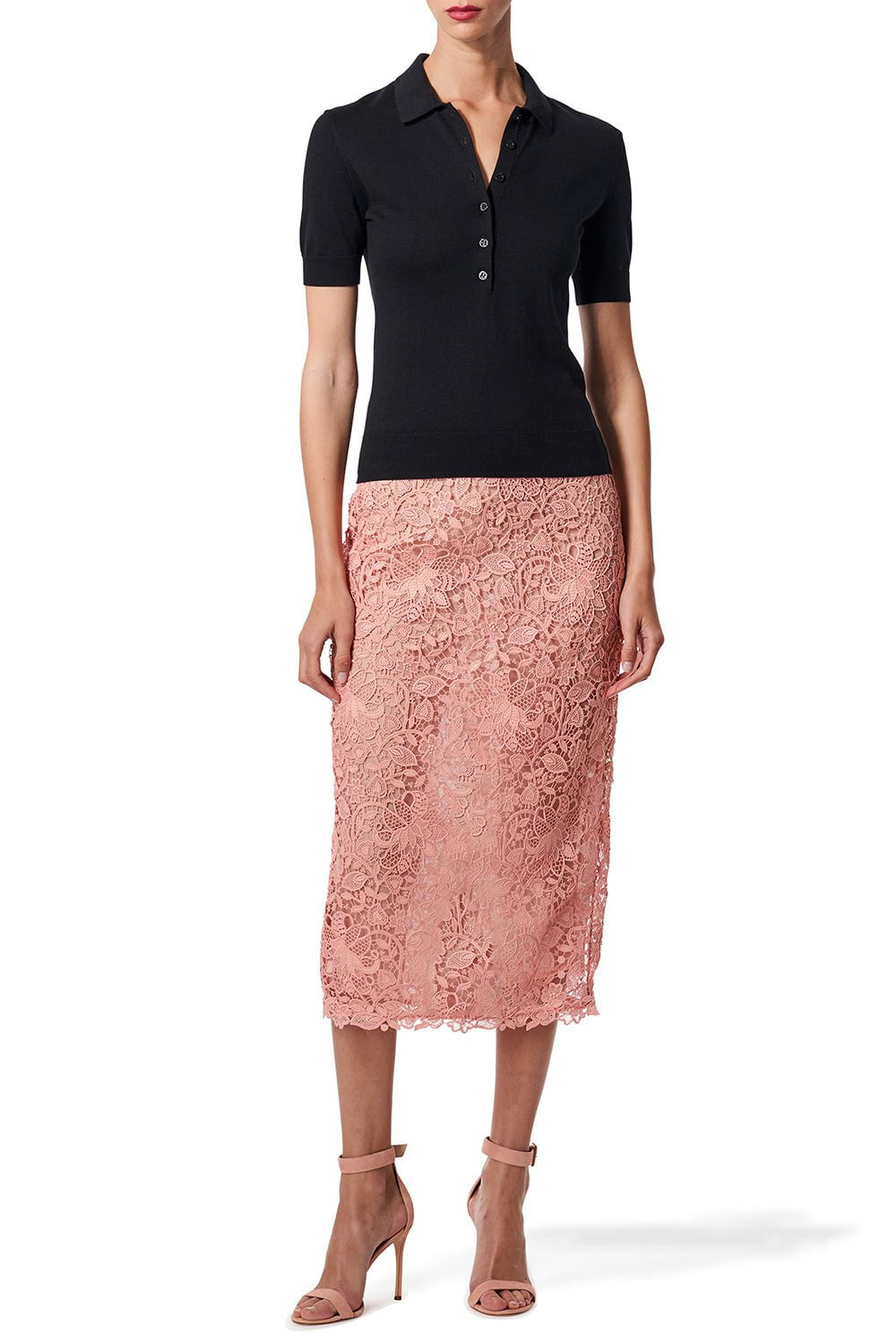 CAROLINA HERRERA-Short Sleeve Polo-