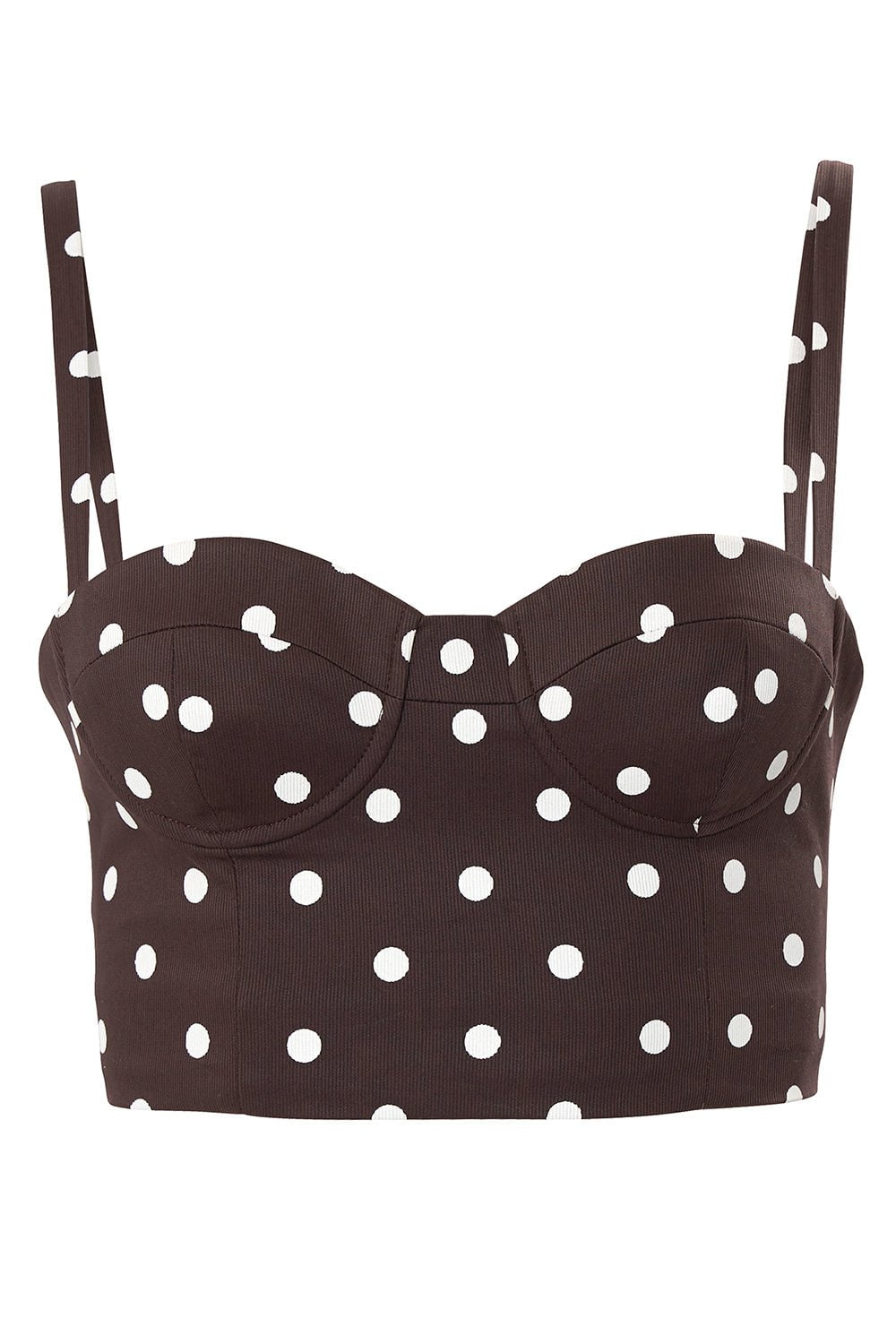 CAROLINA HERRERA-Bustier Crop Top-MOCHAMUL