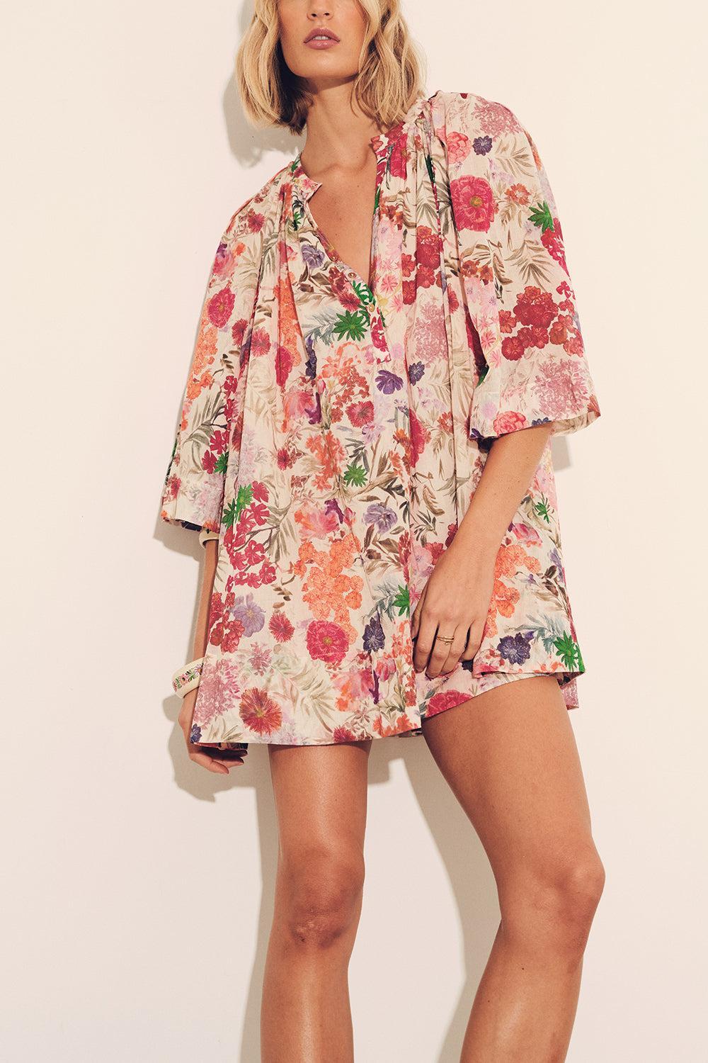 Amala Dress-FLRL PNK-XS-CLOTHINGDRESSCASUAL-CAROLINA K