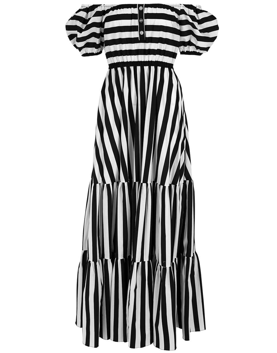 CAROLINE CONSTAS-Bardot Maxi Dress-