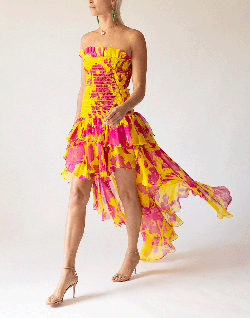 CAROLINE CONSTAS-Lola Smocked Dress-