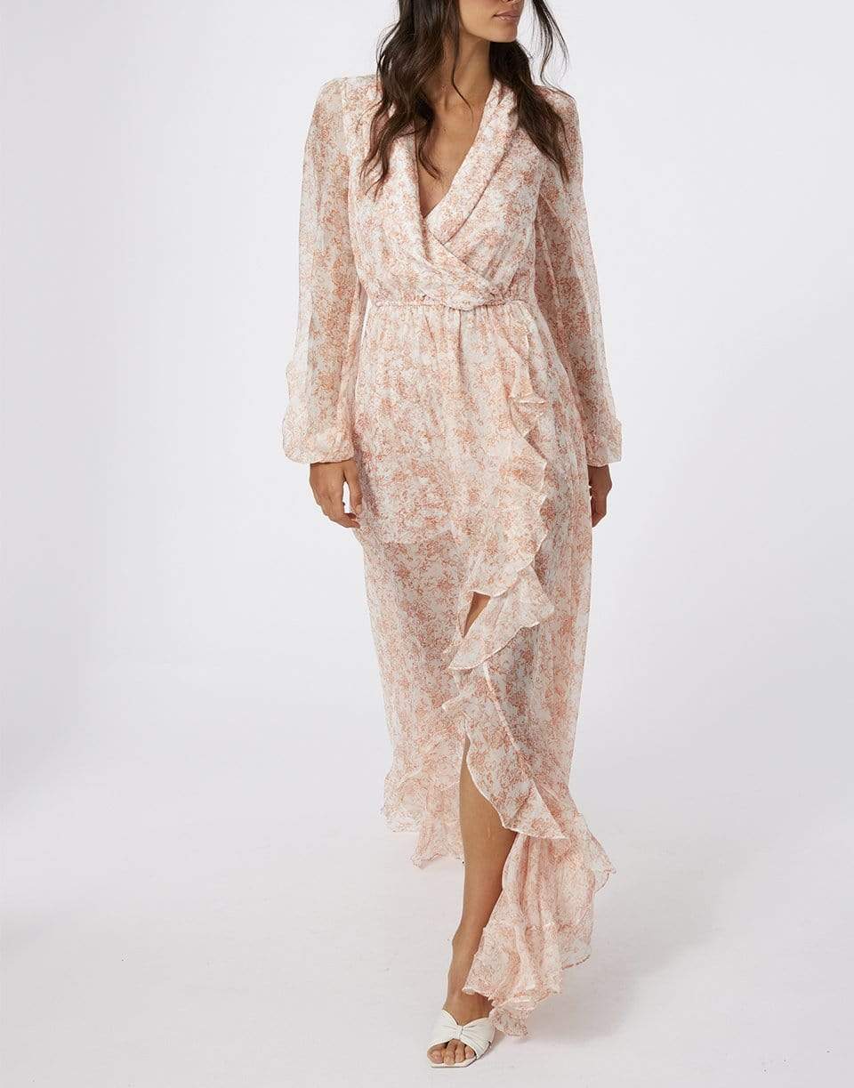 CAROLINE CONSTAS-Vivian Long Sleeve Gown-