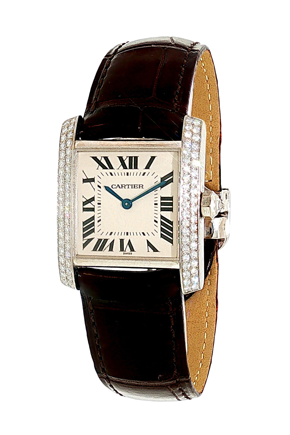  Tank Francaise Watch - White Gold-WHITE GOLD-30MM-JEWELRYFINE JEWELWATCH-CARTIER 