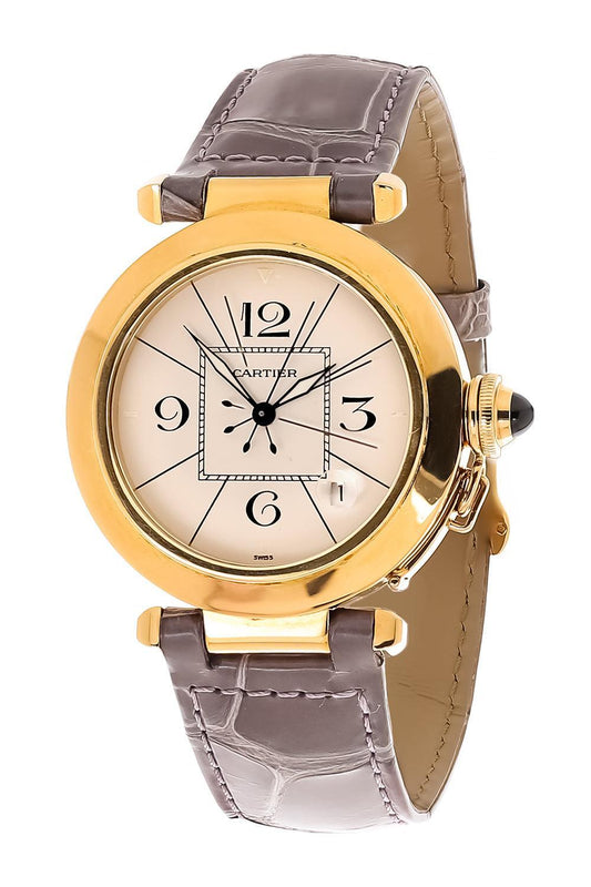 Pasha Watch-YELLOW GOLD-38MM-JEWELRYFINE JEWELWATCH-CARTIER