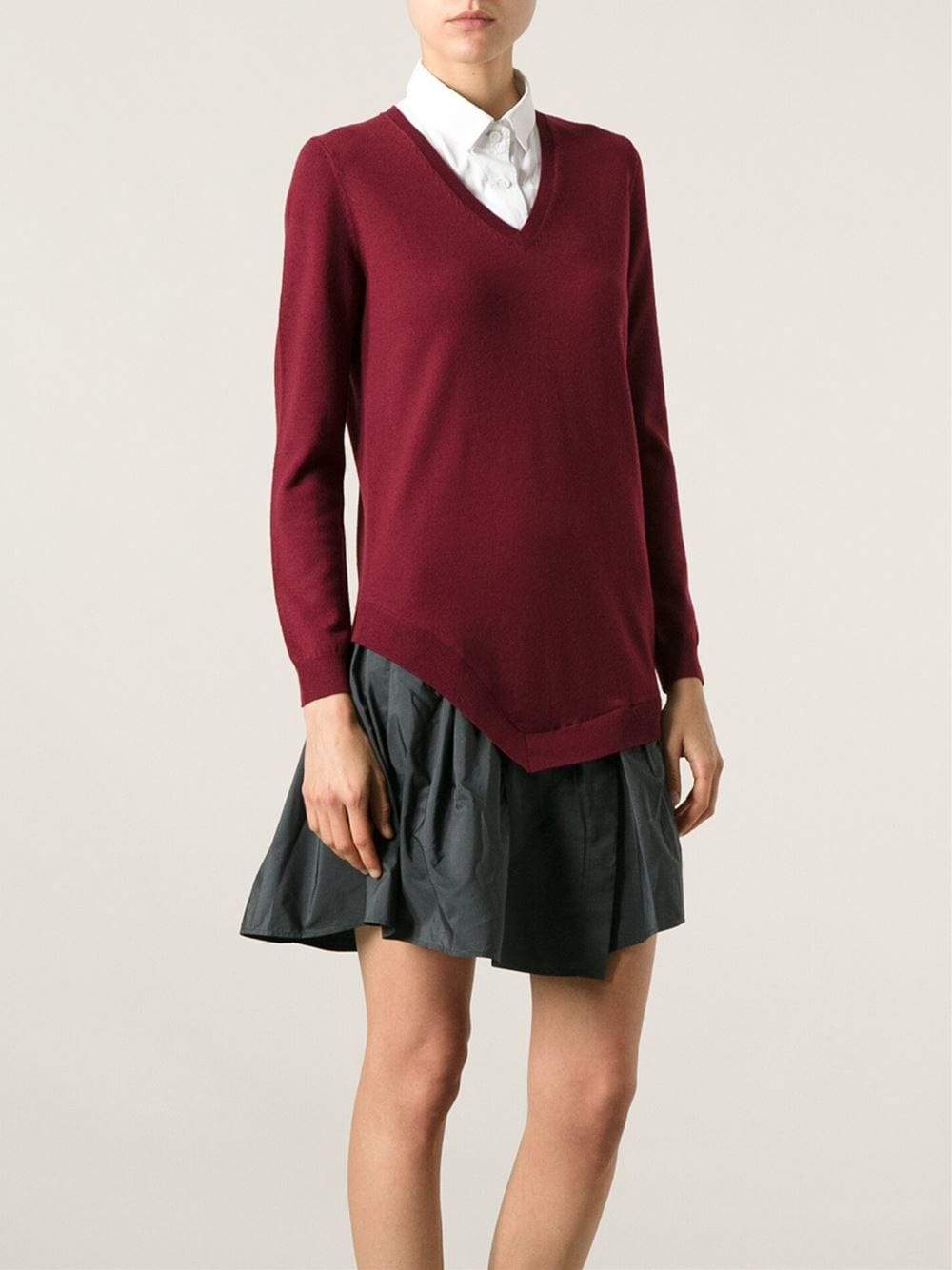 CARVEN-Flare Bottom Mini Dress-