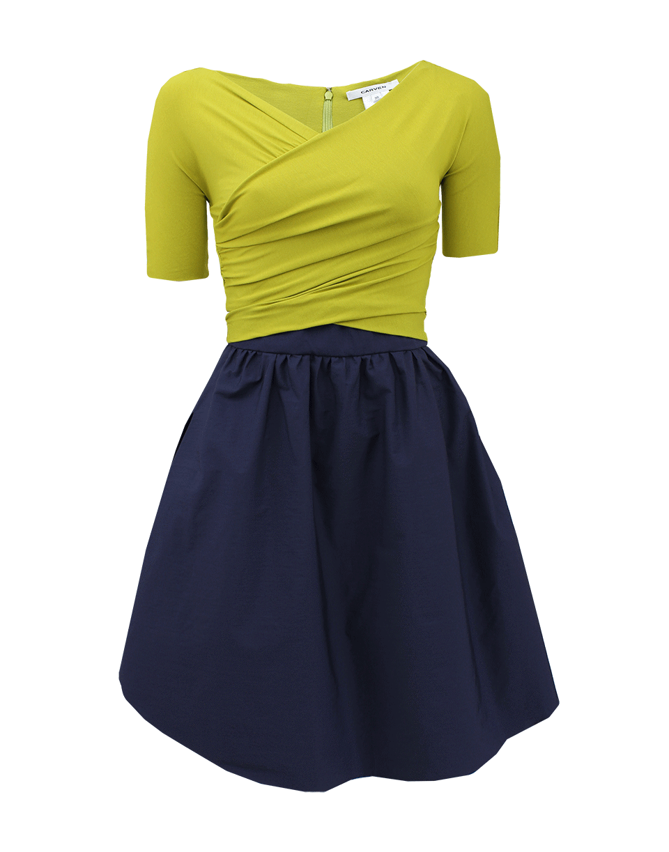 CARVEN-Three-Quarter Sleeve Jersey Top Dress-