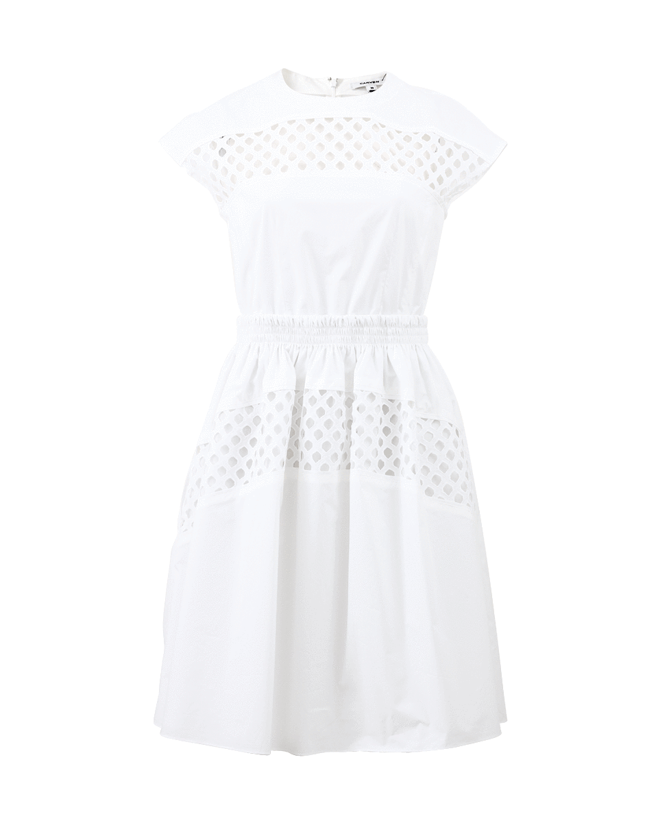 CARVEN-Eyelet Dress-