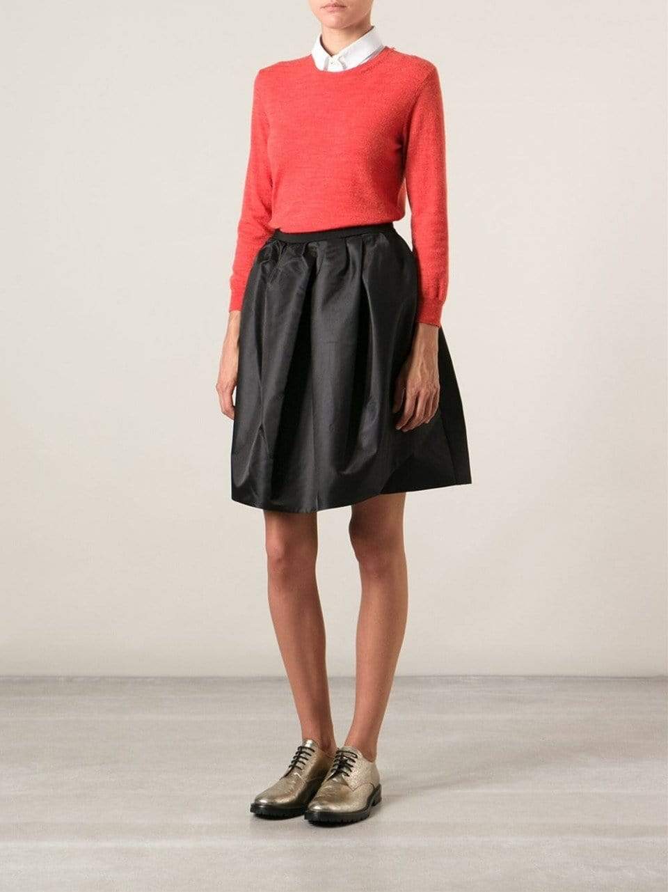 CARVEN-Full Skirt With Fitted Waist-