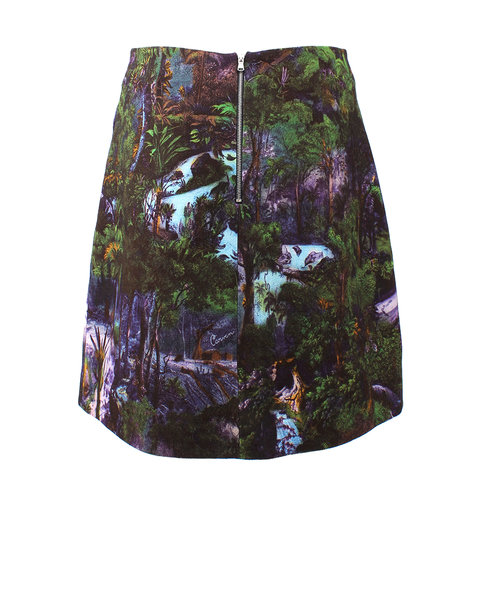 CARVEN-Printed Full Skirt-