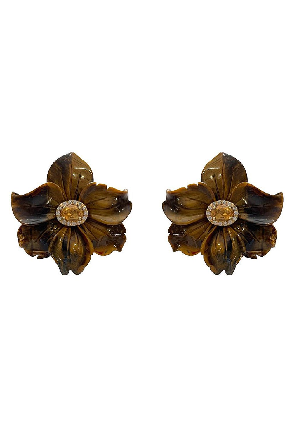 CASA CASTRO-Citrine Mother Nature Earrings-YELLOW GOLD