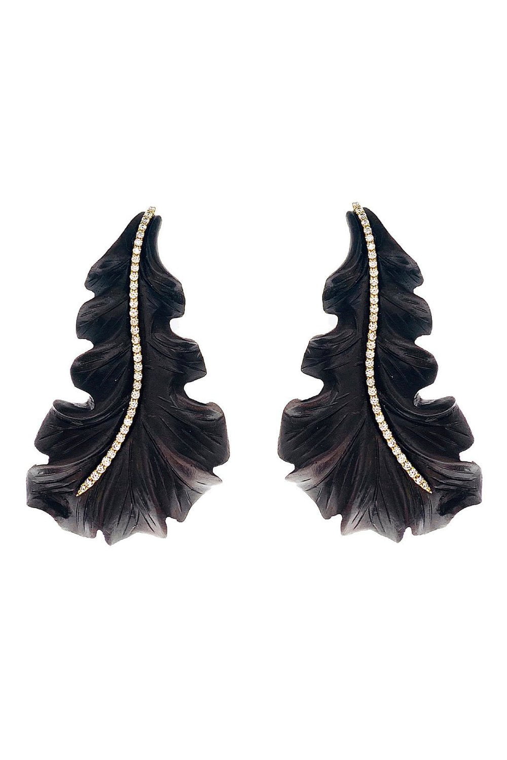 CASA CASTRO-Ebony Mother Nature Earrings-YELLOW GOLD