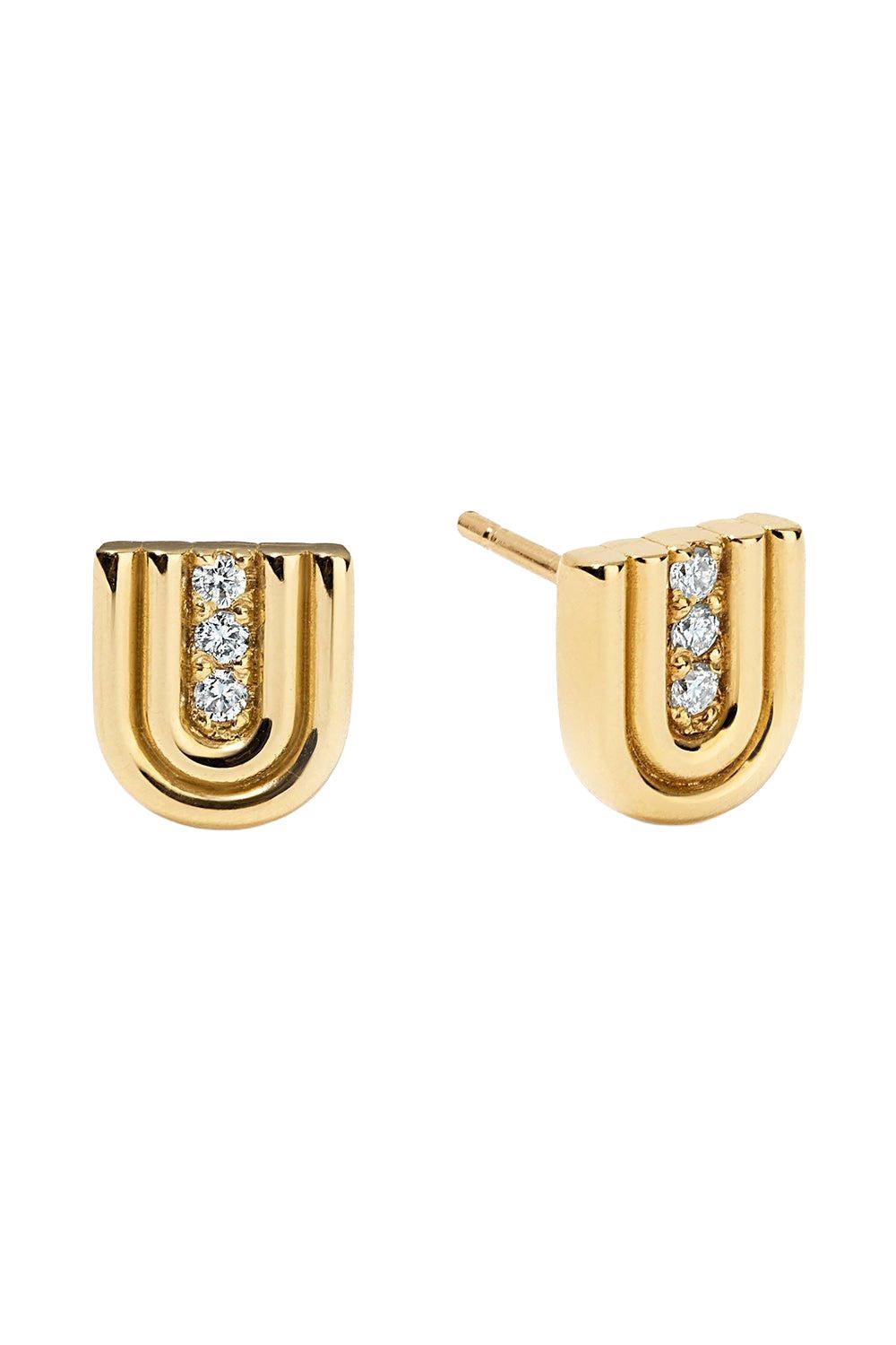 Nova Stud Earrings-YELLOW GOLD-JEWELRYFINE JEWELEARRING-CASEY PEREZ