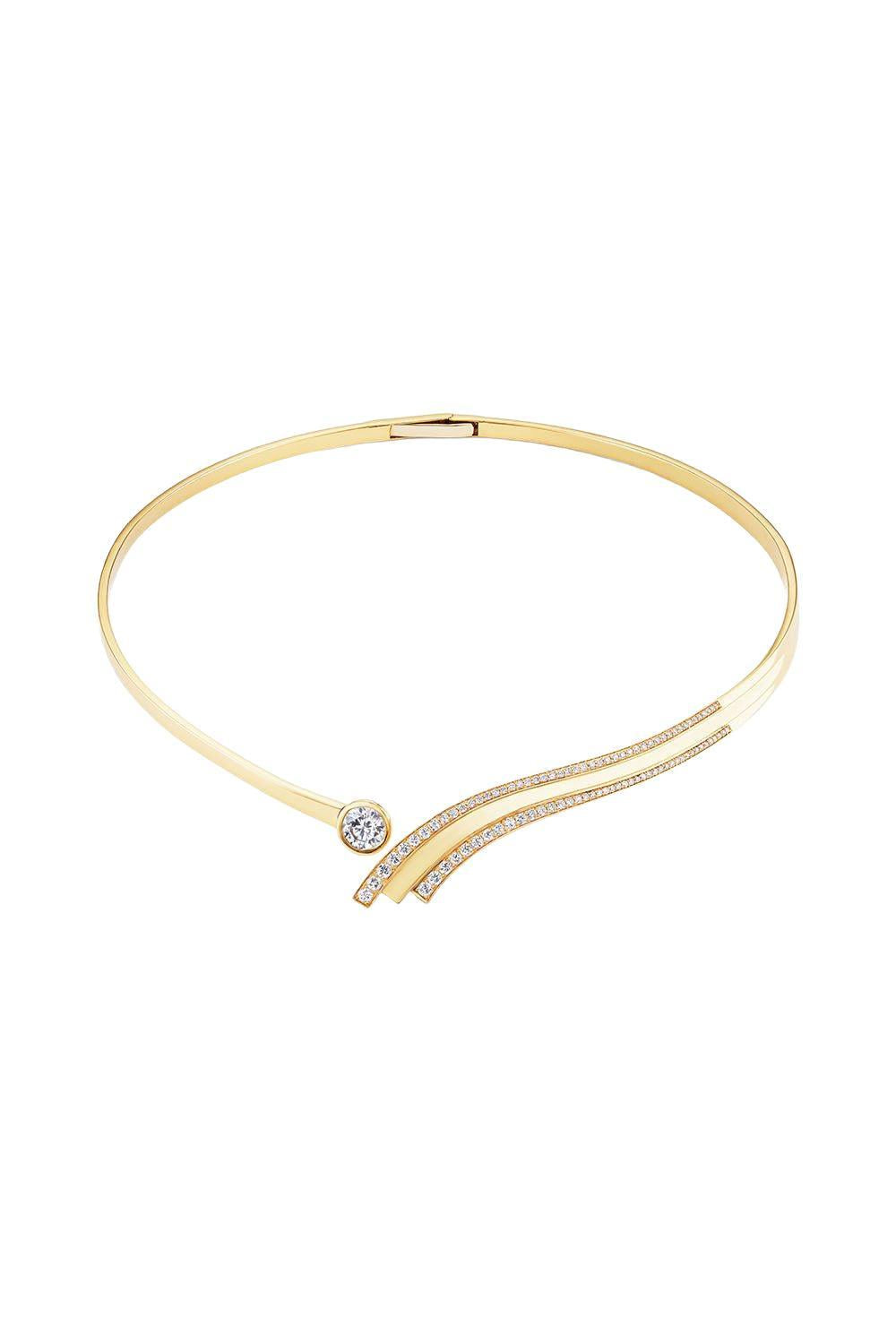 Arroyo Choker Necklace-YELLOW GOLD-JEWELRYFINE JEWELNECKLACE O-CASEY PEREZ