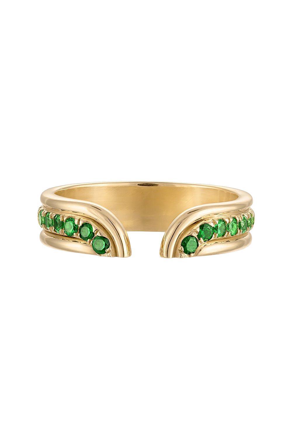 TSVAORITE KLEIN RING-YELLOW GOLD-5-JEWELRYFINE JEWELRING-CASEY PEREZ