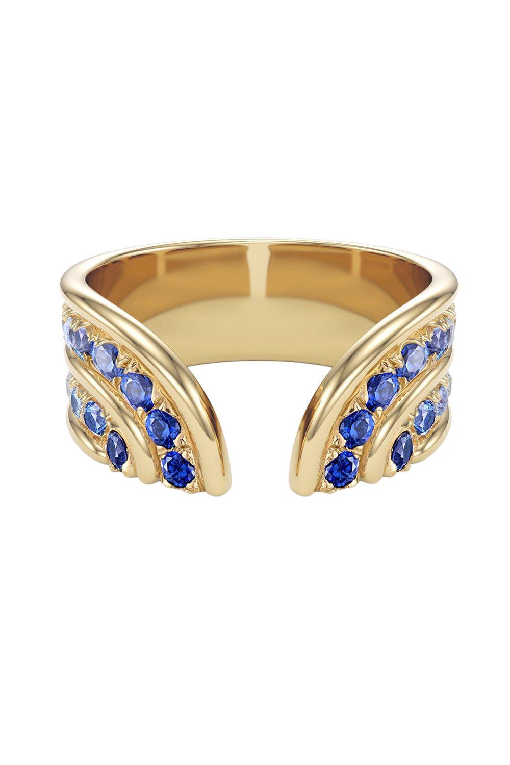 BLUE SAPPHIRE STELLA RING-YELLOW GOLD-5-JEWELRYFINE JEWELRING-CASEY PEREZ