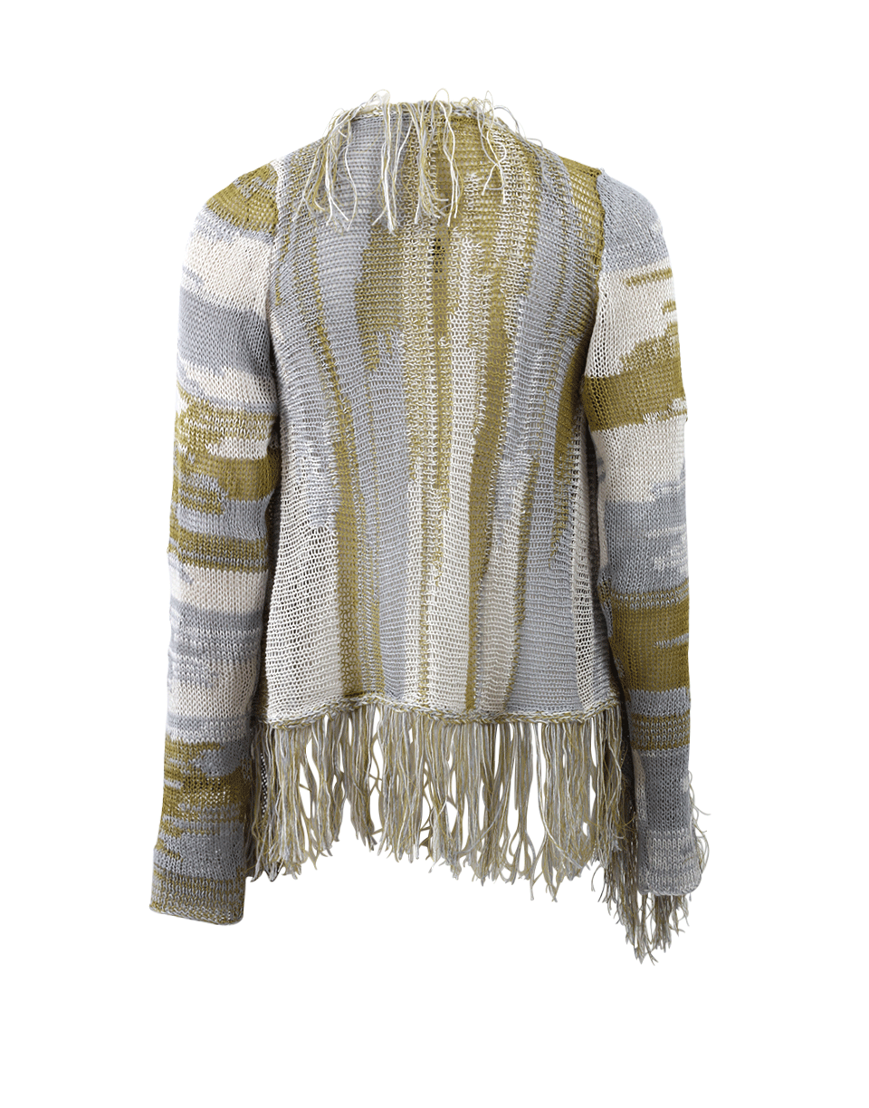 CASMARI-Fringe Draped Cardigan-