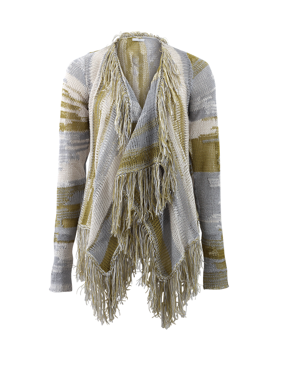 CASMARI-Fringe Draped Cardigan-