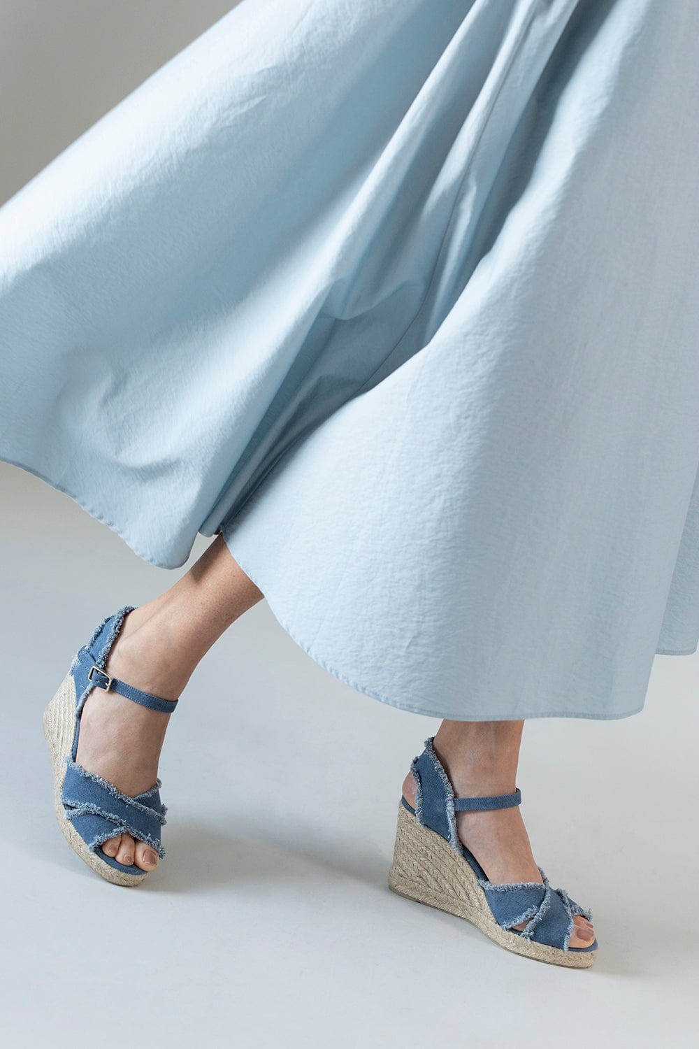 CASTANER-Bromelia Frayed Edge Wedge-