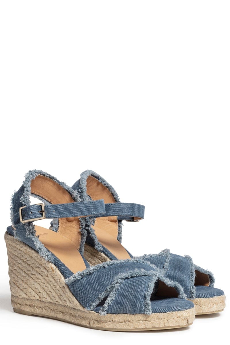 CASTANER-Bromelia Frayed Edge Wedge-